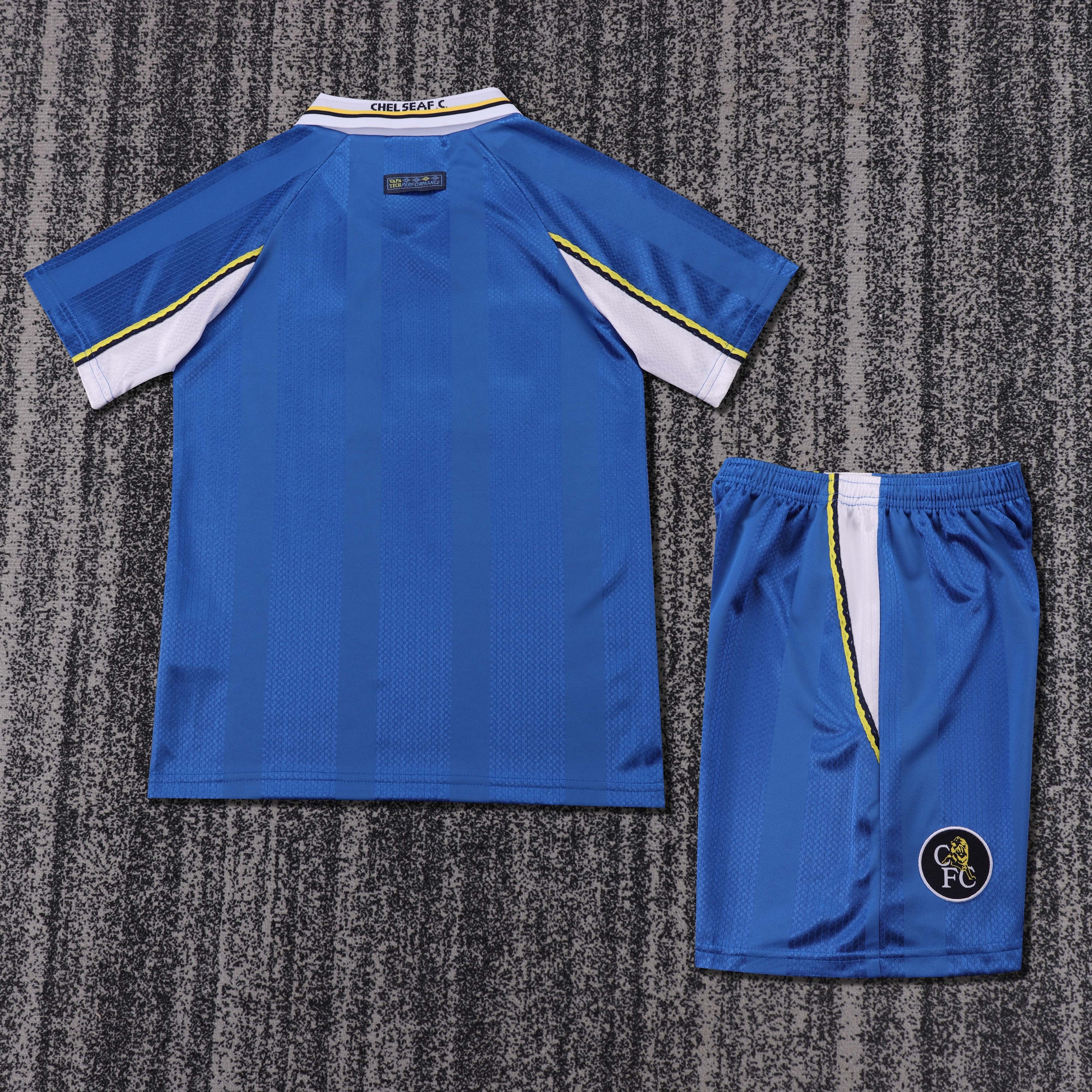 1997-99 Chelsea Home Retro Children's Jersey Set Fans Edition