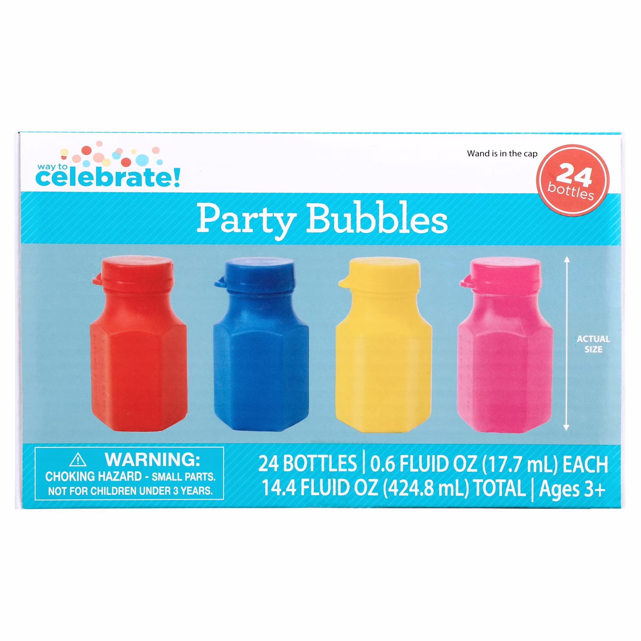 Party Bubbles, 0.6 oz, 24 Count, by Way To Celebrate