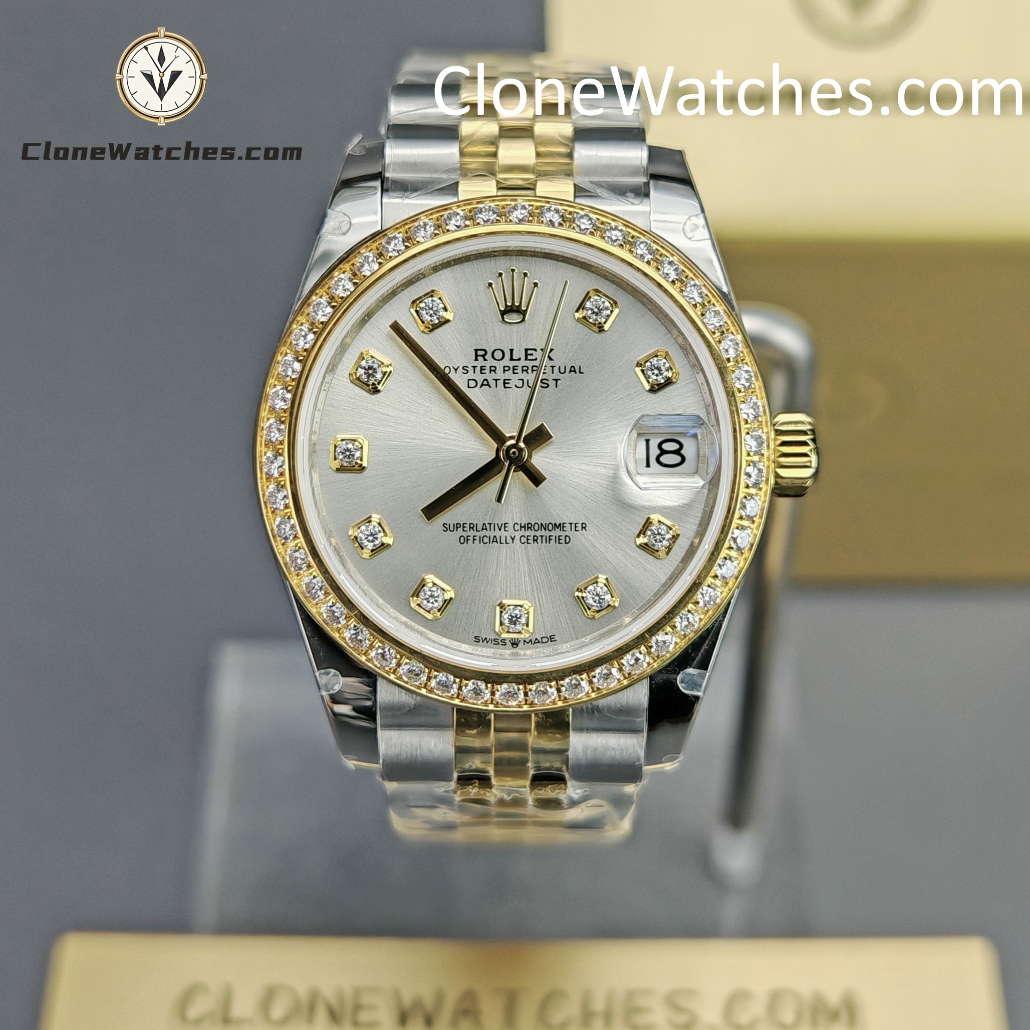 Rolex Super Clone Watches 1:1 DateJust m278383rbr-0020 Jubilee 31MM 2236 Movement