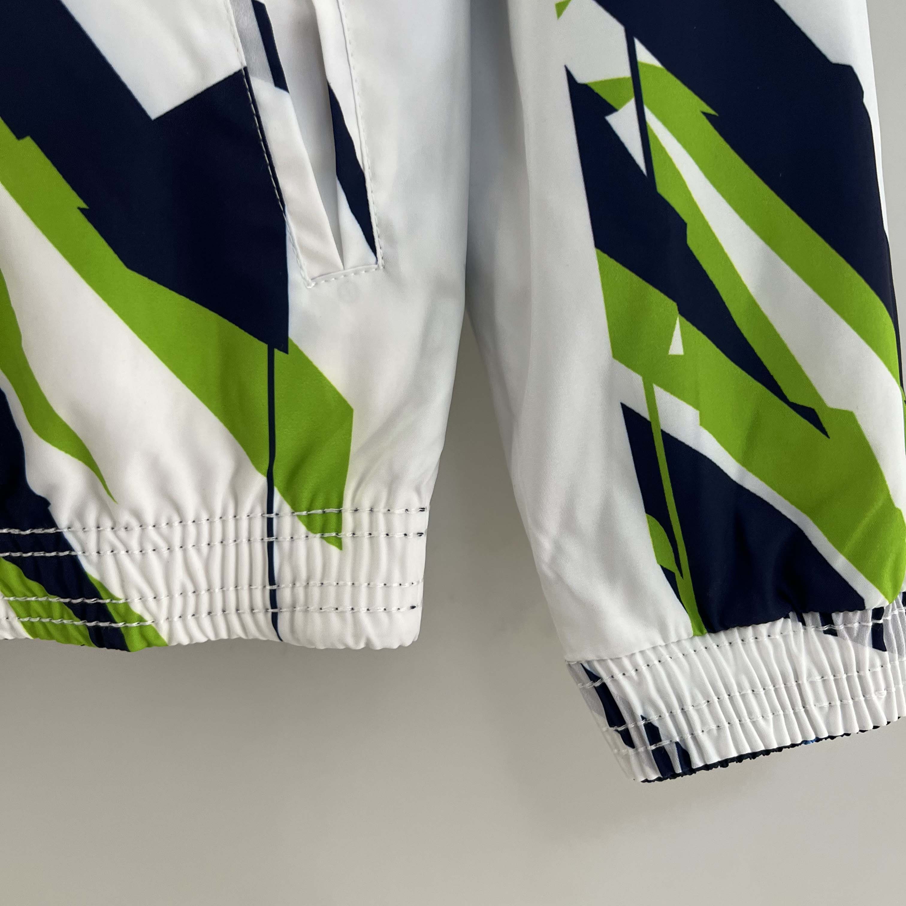 2023/2024 Manchester City Reversible Windbreaker Navy blue Soccer Jersey 1:1 Thai Quality