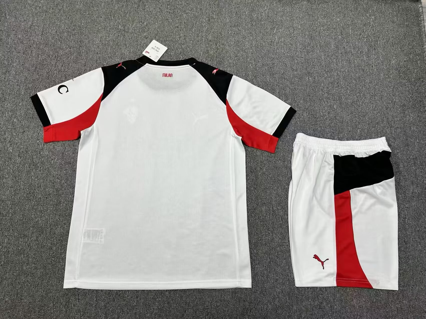 25-26 AC Milan Away White Jersey Adult Kit - Fans Edition