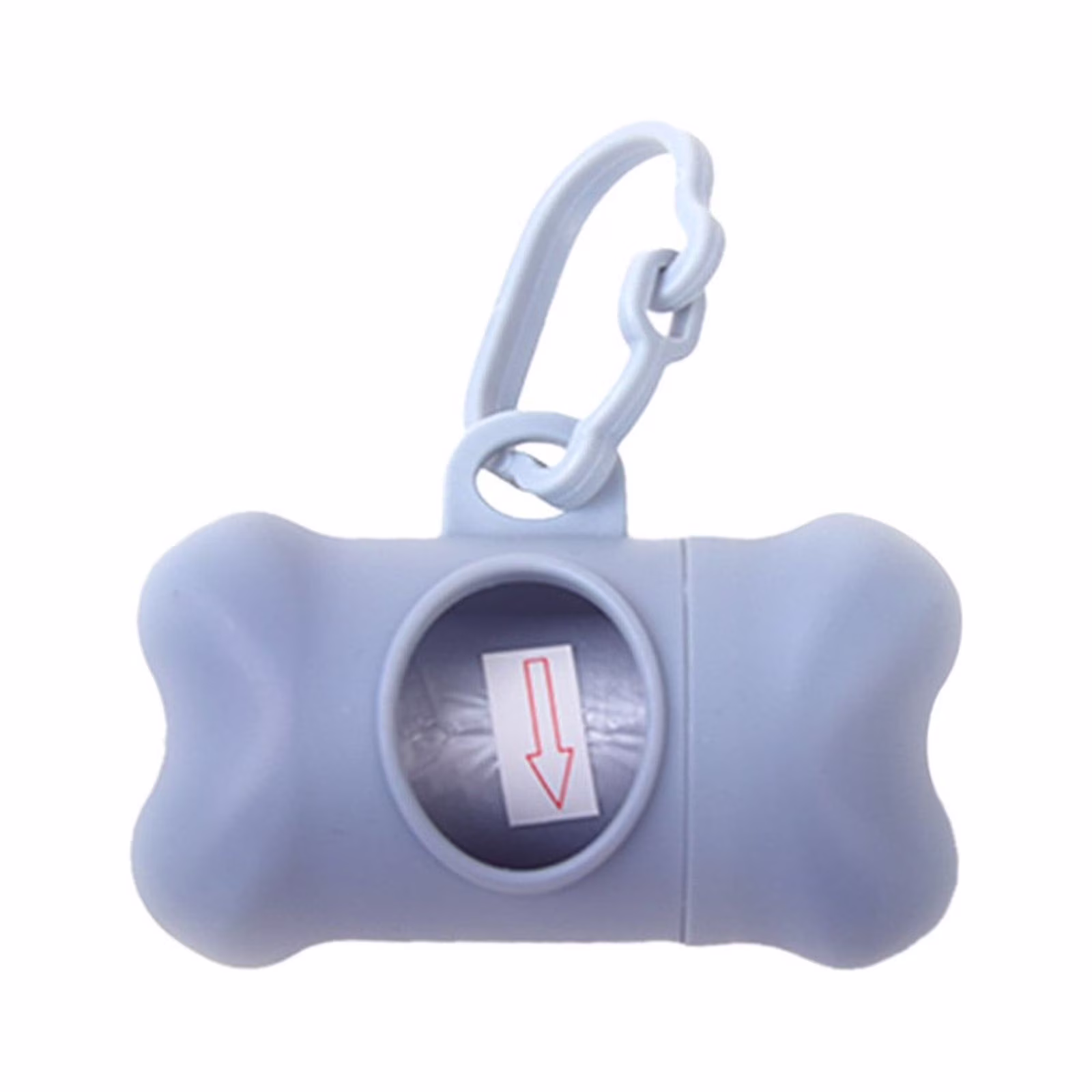 OAVQHLG3B Dog Poop Bags Dispenser with Carabiner Clip, Doggy Poop Bag Holders for Leashes Leak-Proof Doggie Pet Waste Bags, Dog Accessories