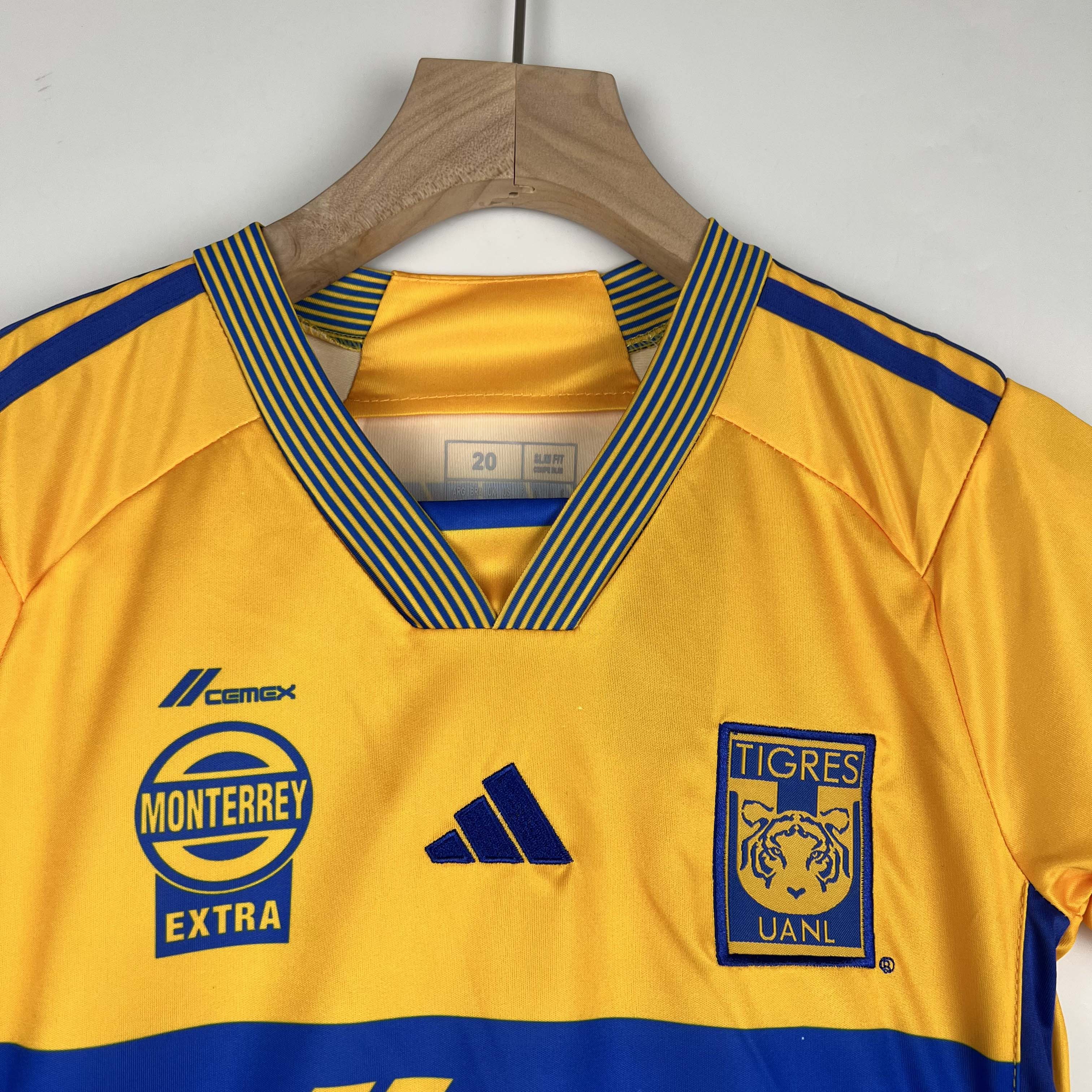 2023/2024 Tigres Home Football Shirt Kids Size