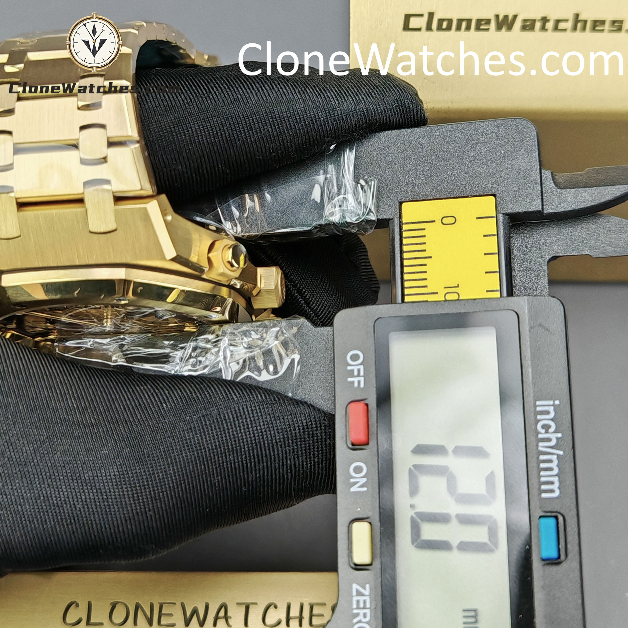 Audemars Piguet Super Clone Watches 1:1 Royal Oak Smoked Gold Dial 26240BA Selfwinding Chronograph