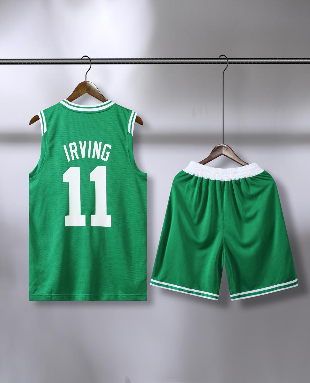 Celtics basketball green uniform No. 11 Irving