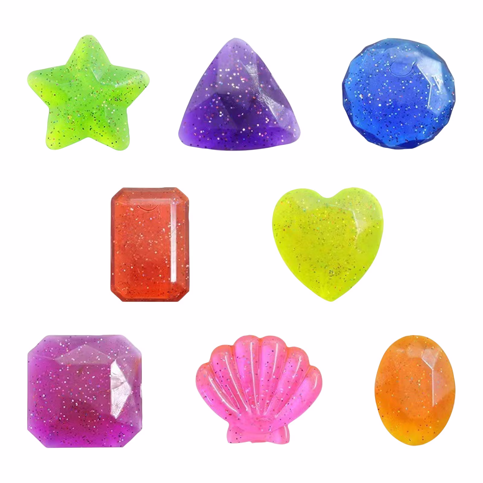 Sinking Diving Gem Toys for Kids, Colorful Acrylic Underwater Treasure Gems, Pool Diving Toys for Swimming Pool Summer Treasure Hunt Game Swim Training