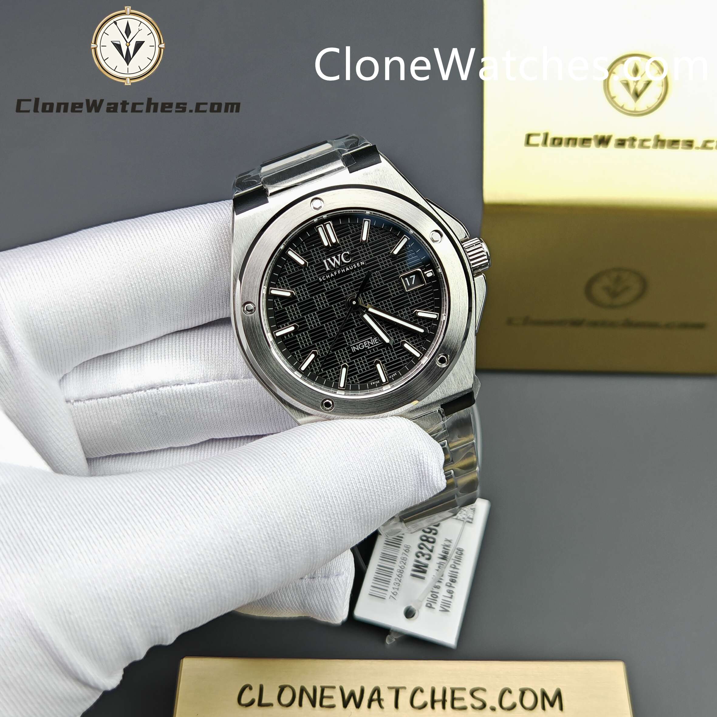 IWC Super Clone Watches 1:1 IW328901 Ingenieur Automatic 40 Black Dial