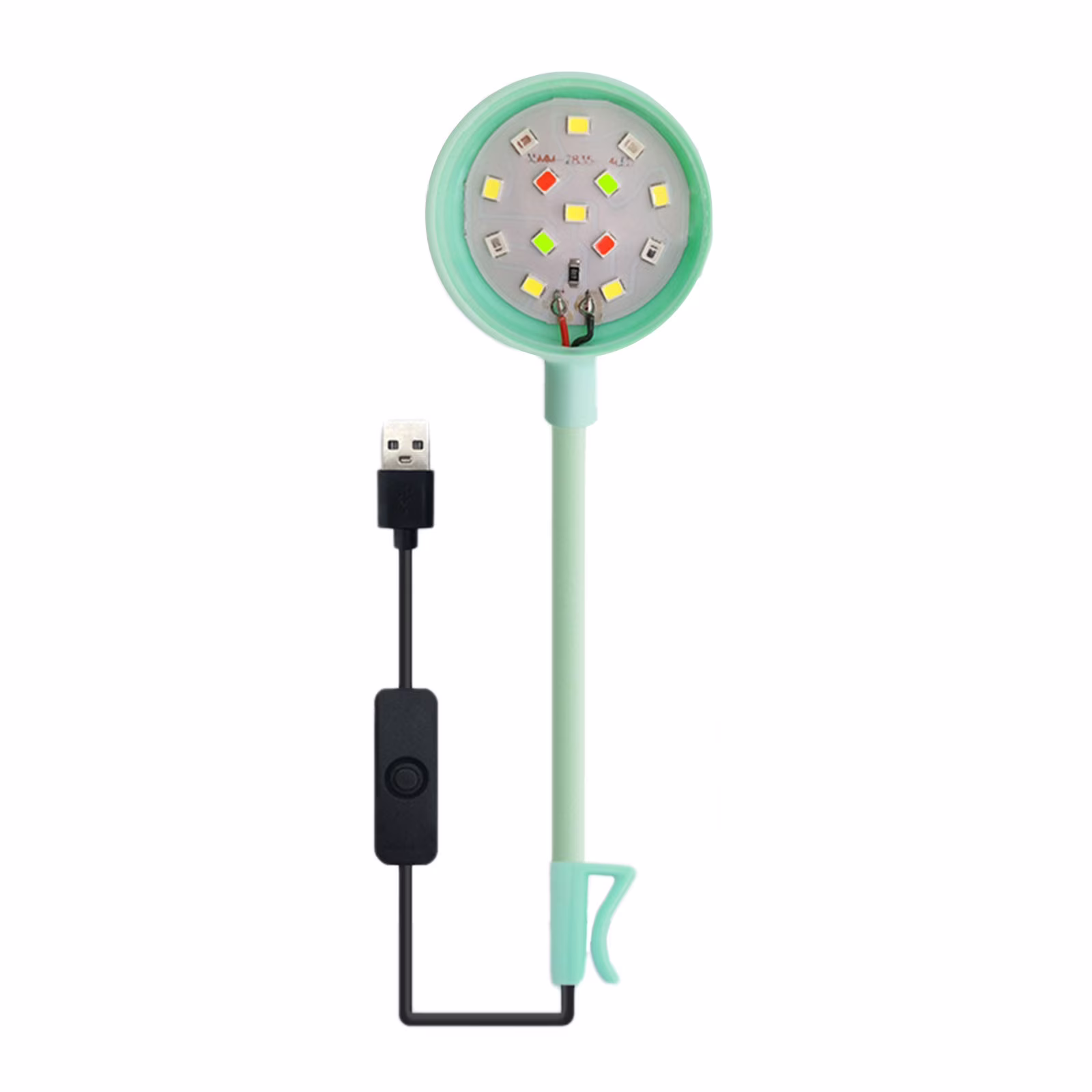 Clip On LED Aquarium Light RGB Color Changing Fish Tank Spotlight for Freshwater Aquariums Fishbowls Terrariums Reptile Tanks Adjustable Clamp On Lamp, Energy Efficient Lighting for Aquatic Pets