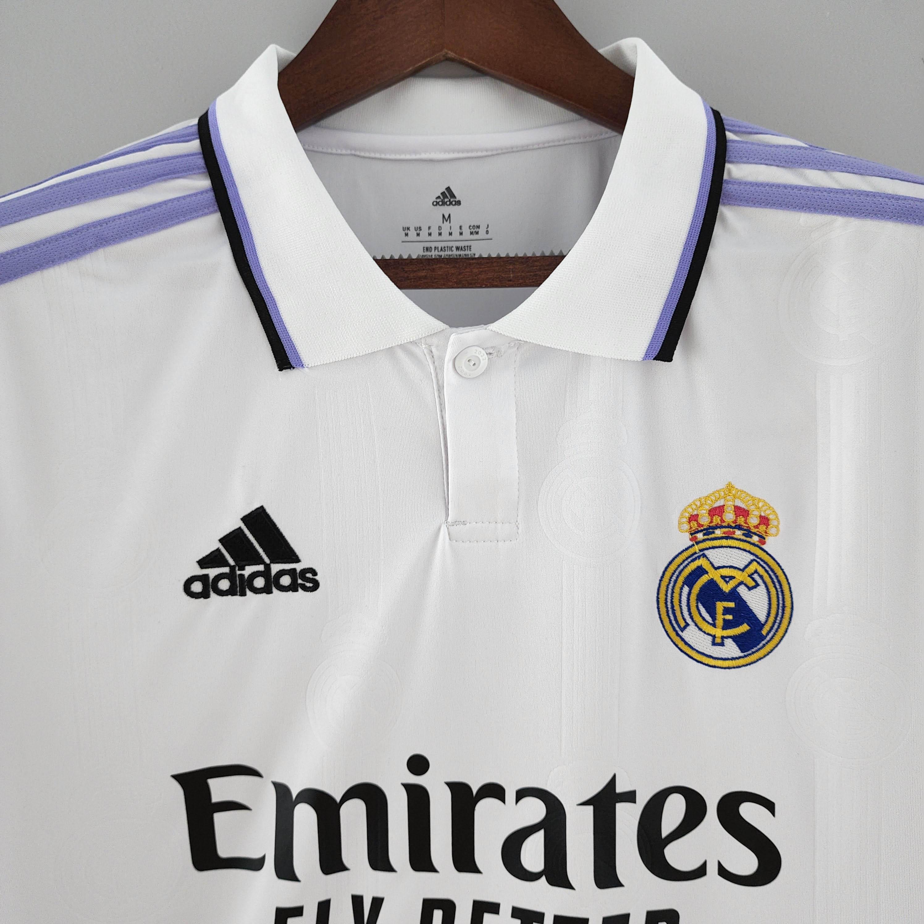 2022/2023 Long Sleeve Real Madrid Home Jersey - Fans Edition
