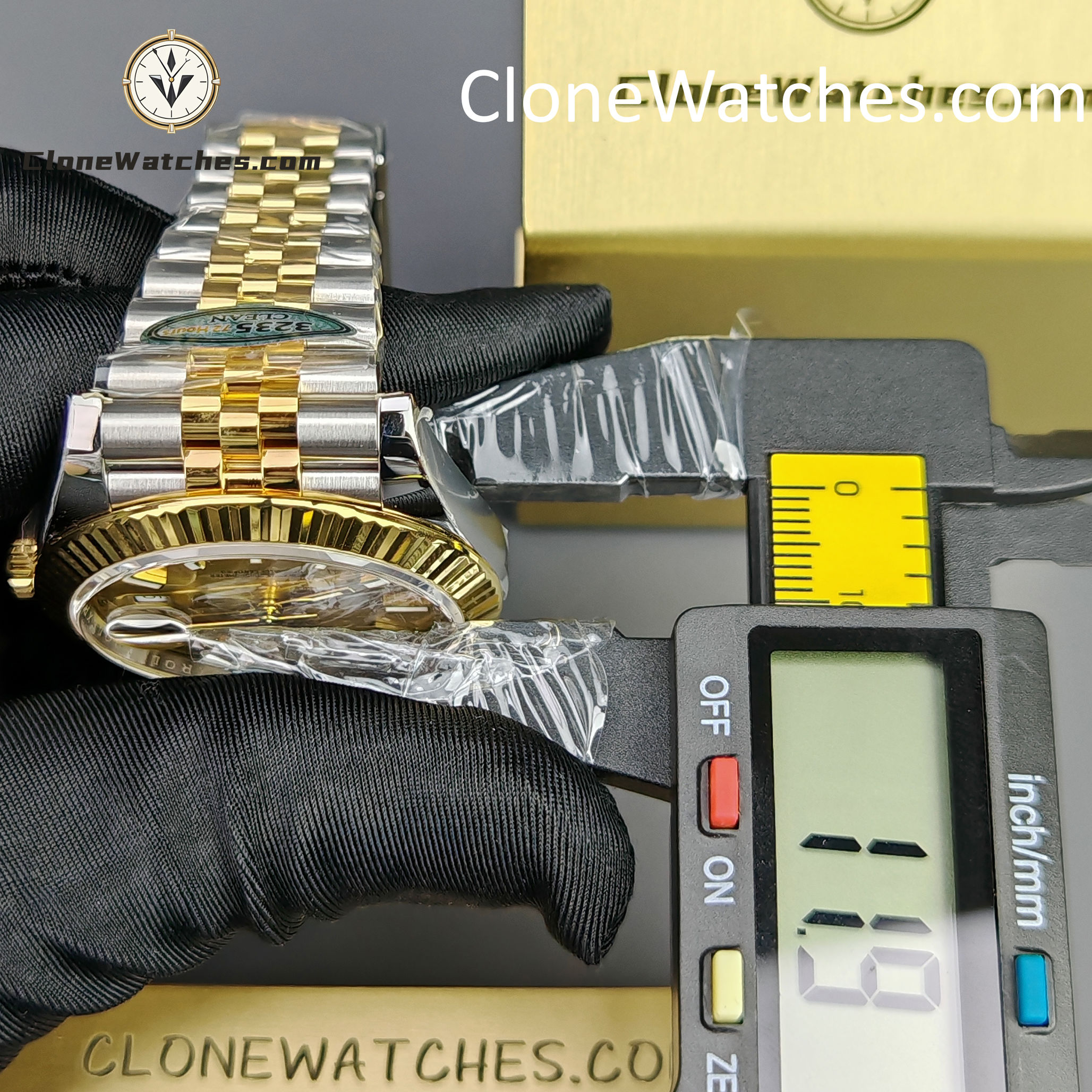 Rolex Super Clone Watches 1:1 DateJust Gold Dial 126333 – 0010 Jubilee 41MM 3235 Movement