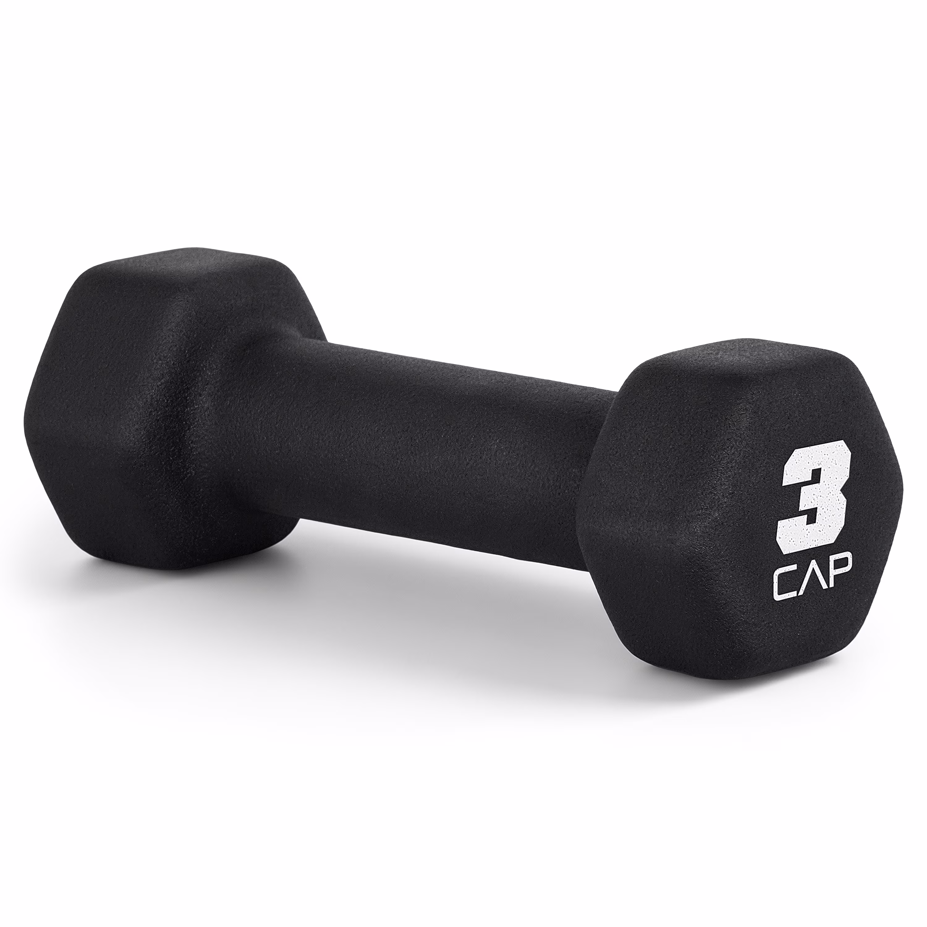 CAP, 2lb Neoprene Dumbbell, Black, Single