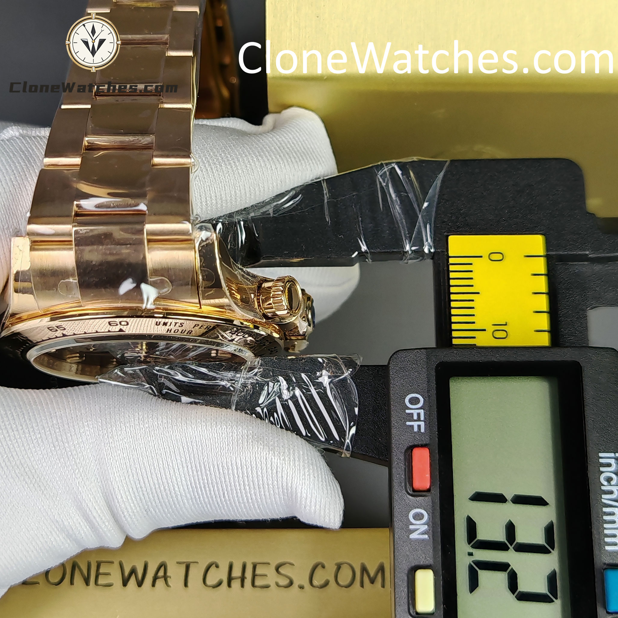 Rolex Super Clone Watches 1:1 Daytona Rose Gold Chocolate Dial m116505-0013 4130 Movement