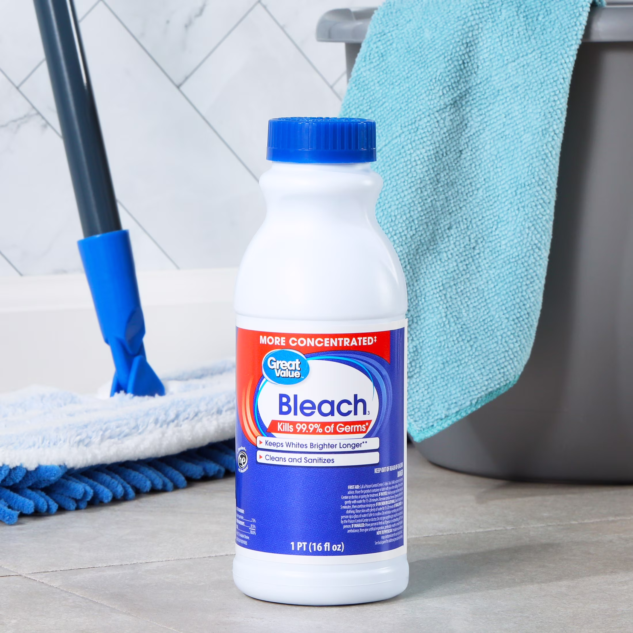 Great Value Blanqueador Concentrado para Protección de Telas, 16 fl oz