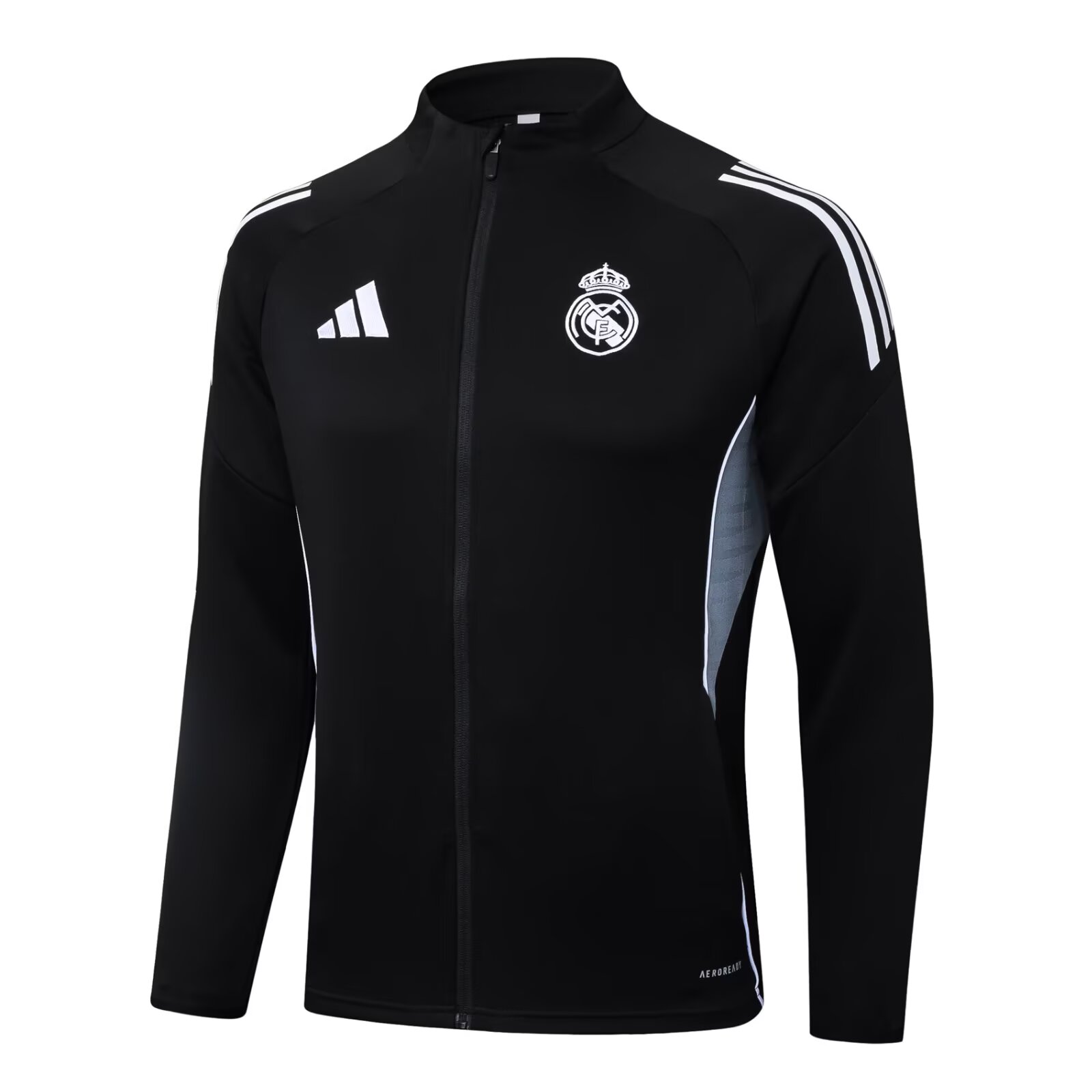 2025/26 Real Madrid Black Jacket Tracksuit