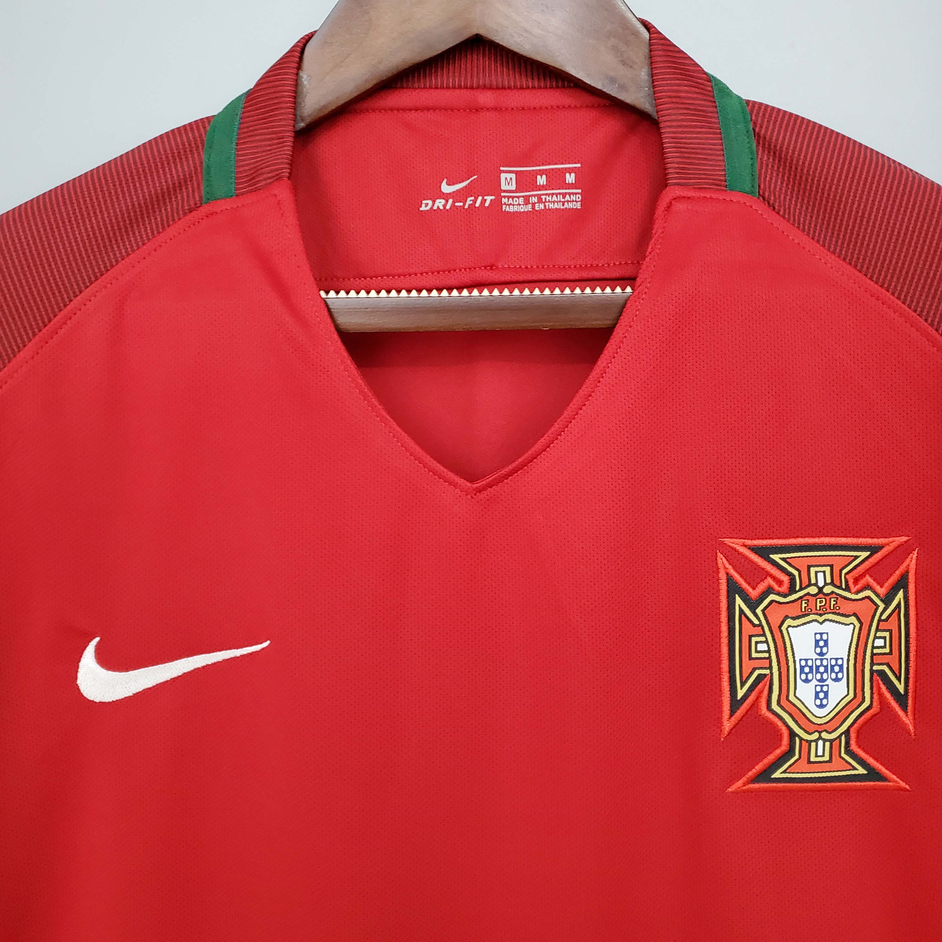 2016 Portugal Home Retro Jersey - Fans Edition