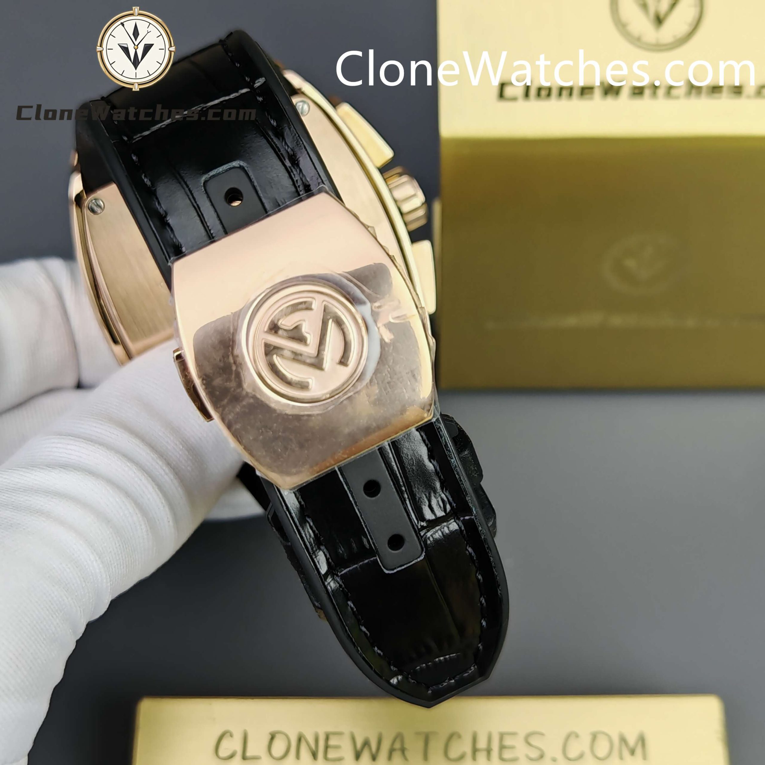 Franck Muller Super Clone Watches 1:1 Vanguard 45CCGLDBRNLD1 44MM