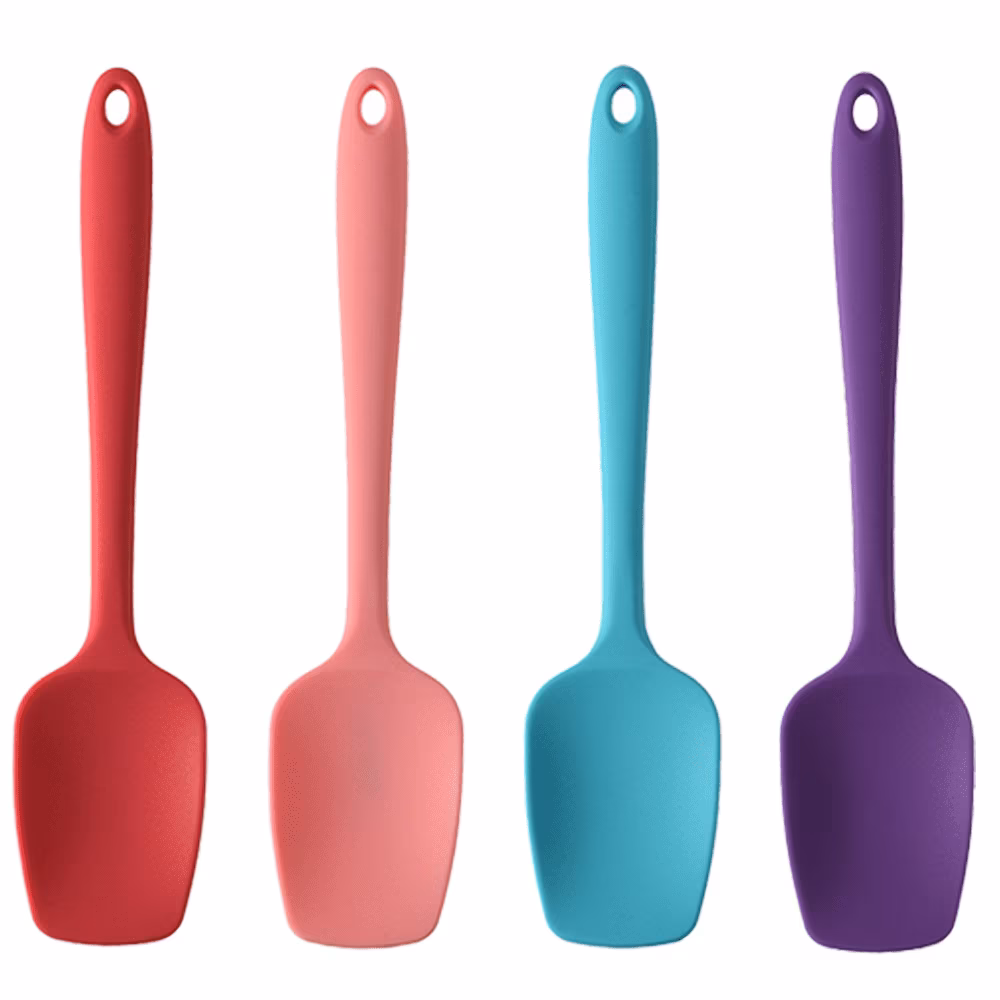 Mainstays Silicone and Faux Bamboo Spoonula, Light Gray