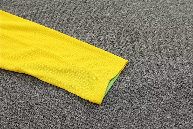 2024/25 Brazil yellow half zip training suit 1:1 Thailand quality