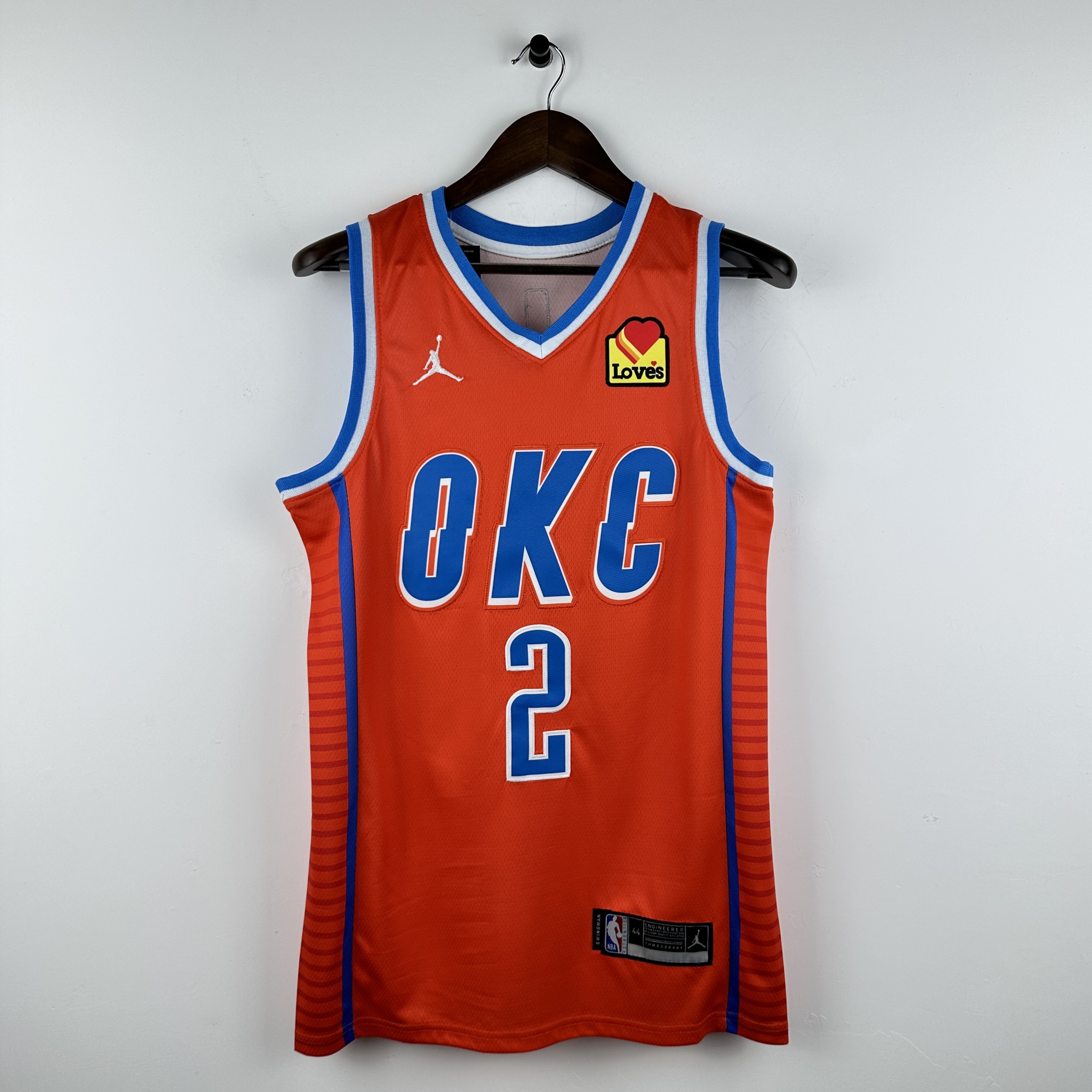 Embroidered Thunder Orange Jumpman No. 2 Alexander