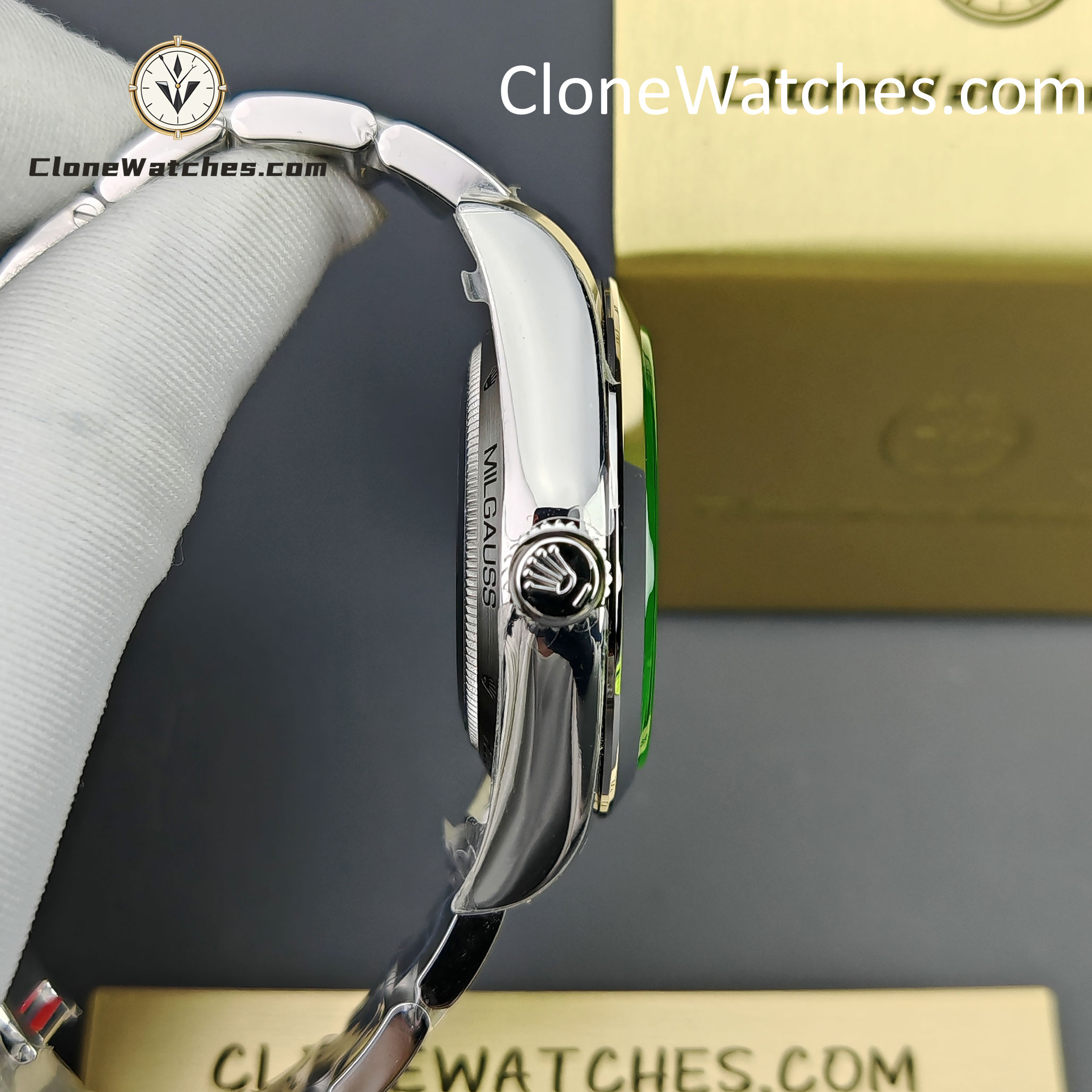 Rolex Super Clone Watches 1:1 Milgauss Black Dial M116400GV-0001 3131 Movement