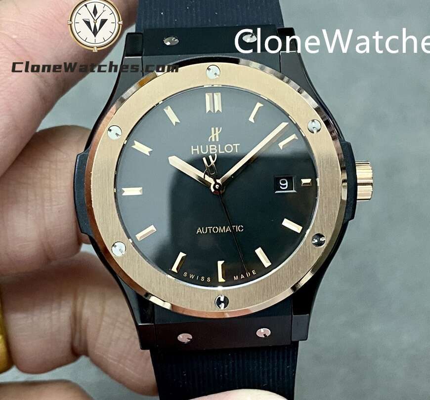 Hublot Super Clone Watches 1:1 Classic Fusion Ceramic King Gold 42MM 542.CO.1181.RX