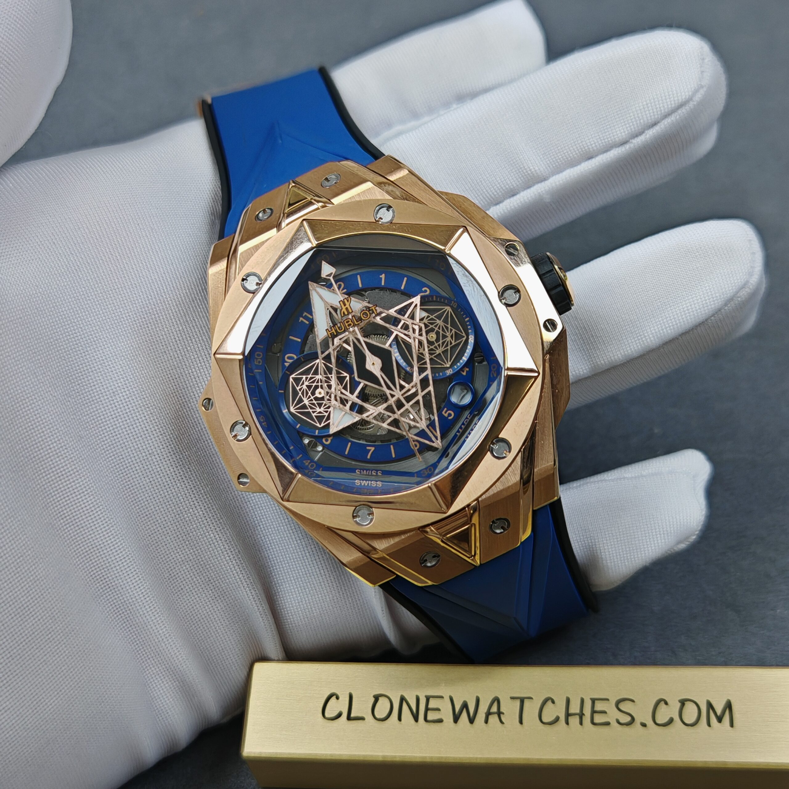 Hublot Super Clone Watches 1:1 Big Bang Unico Sang Bleu II 45MM KING GOLD 418.OX.5108.RX.MXM20