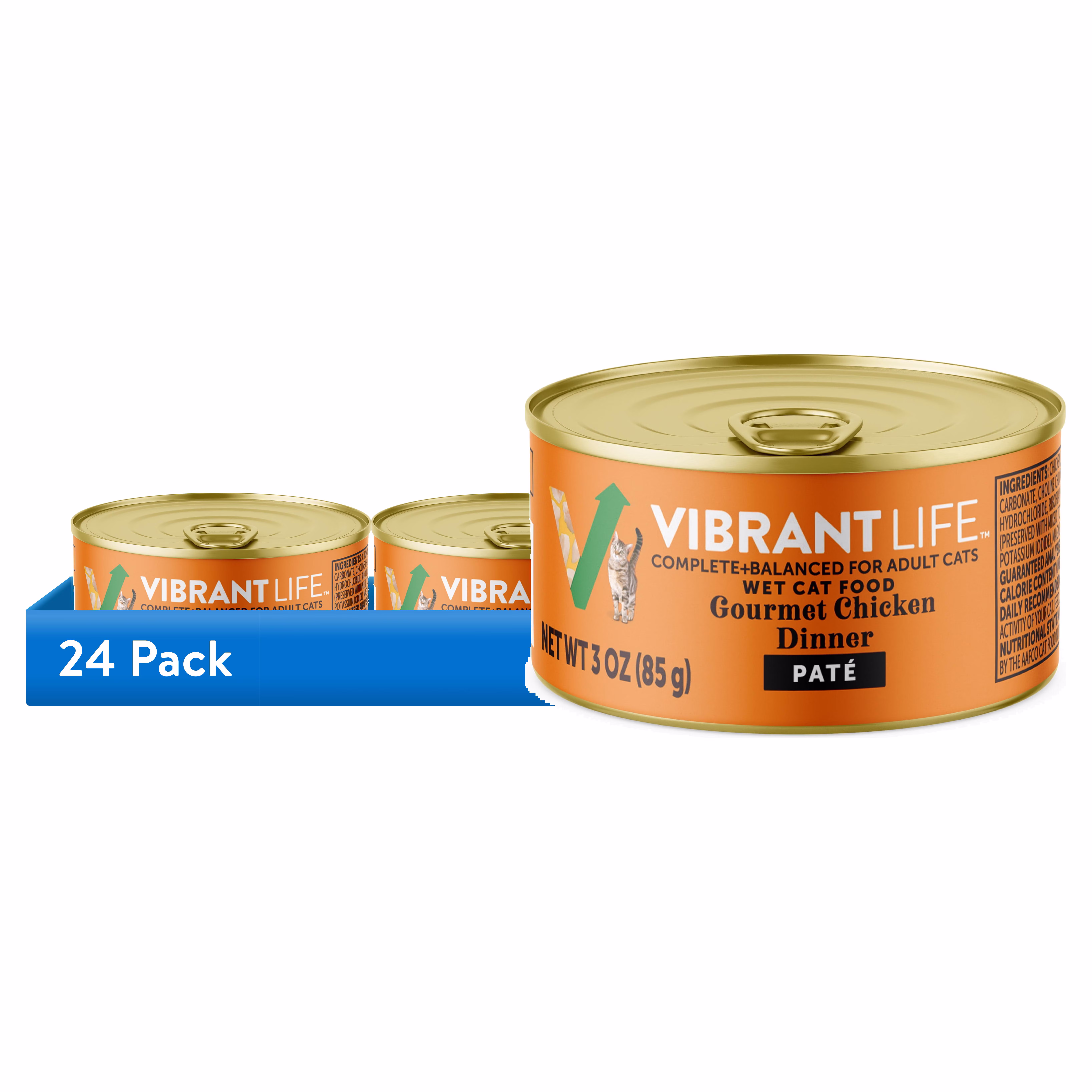 Vibrant Life Gourmet Chicken Pate Wet Cat Food, 3 oz Can