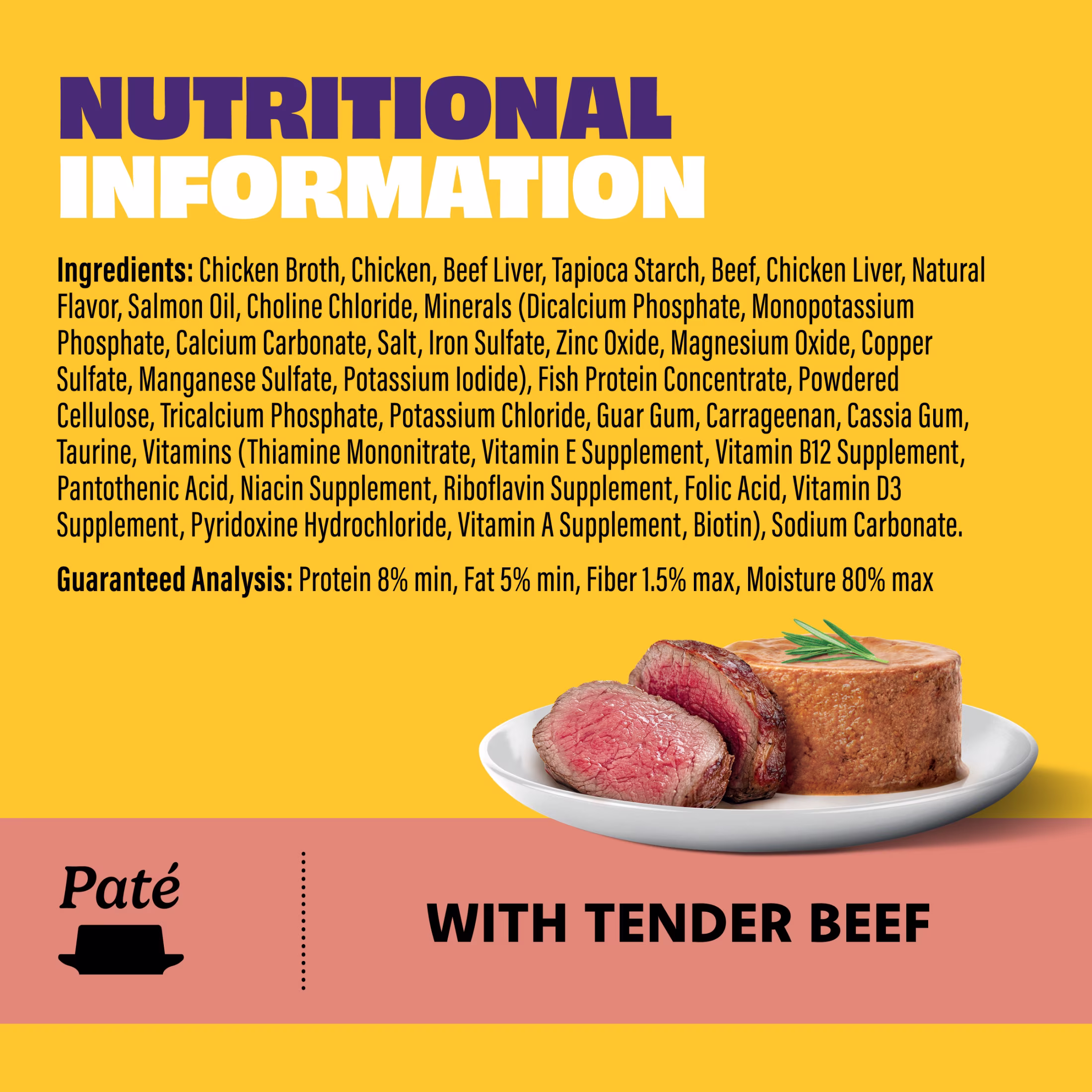 Mr Purrs Tender Beef Pate Wet Cat Food, 3 oz Can