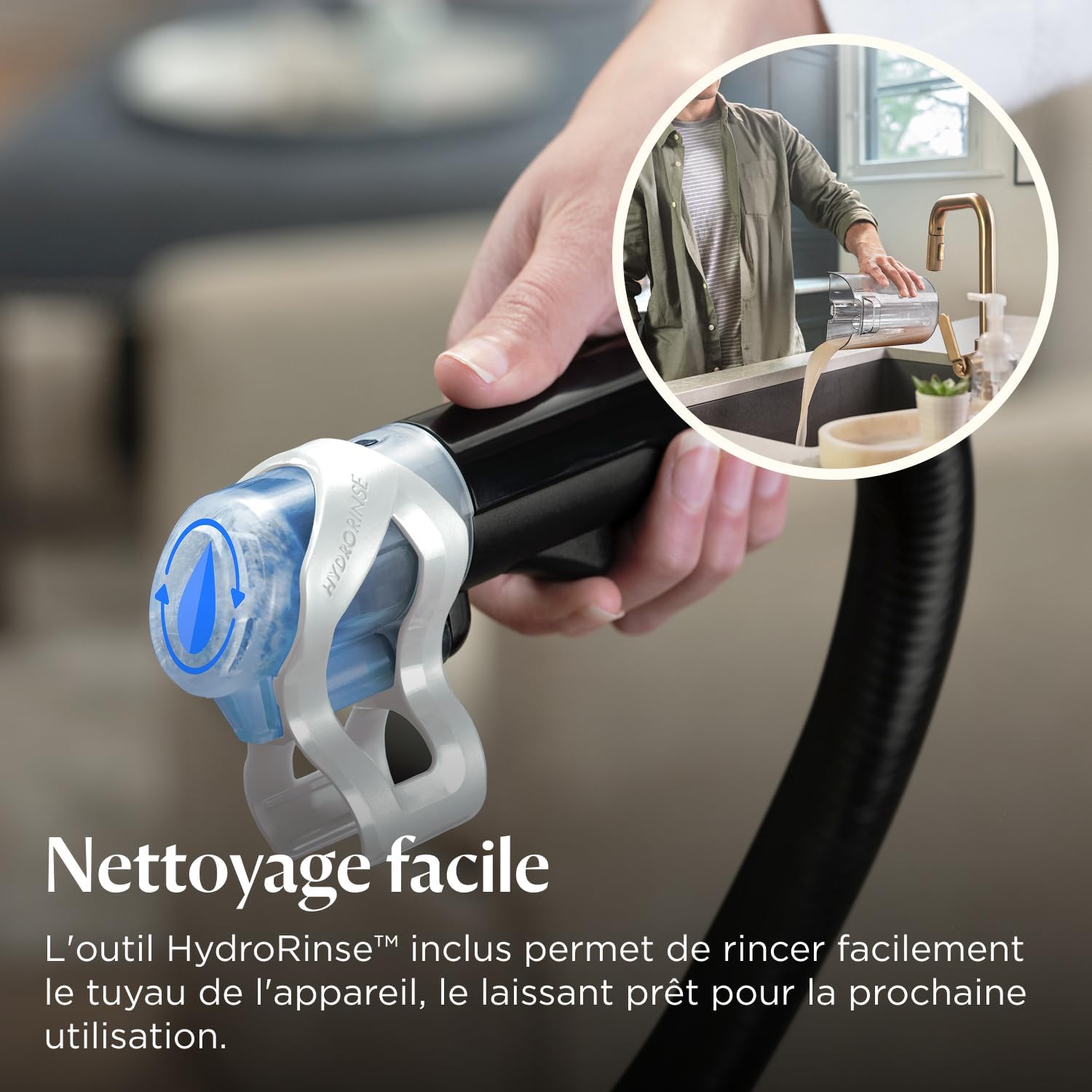 Shampouineuse canapé 1125 W triple nettoyage taches tenaces