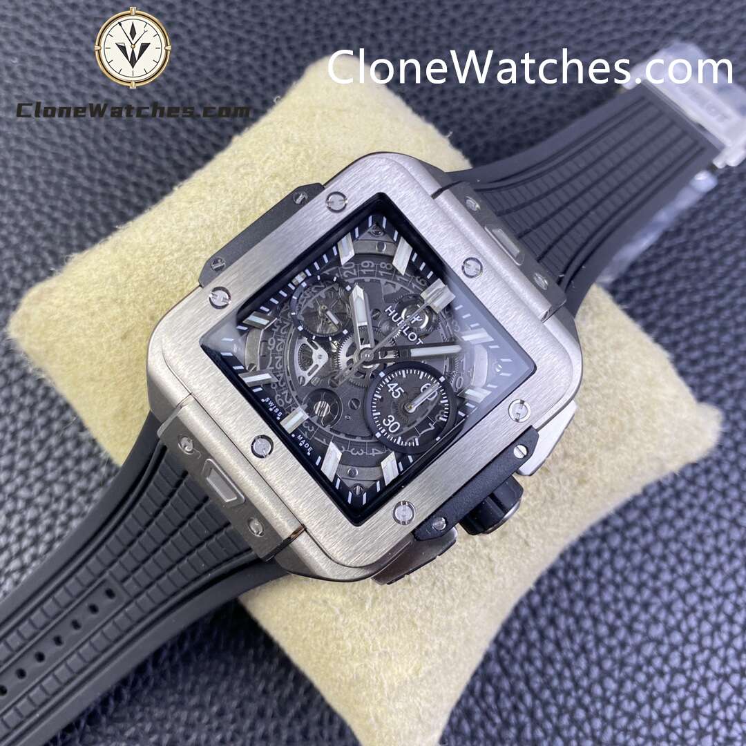 Hublot Super Clone Watches 1:1 Square Bang Unico Titanium 42MM 821.NX.0170.RX