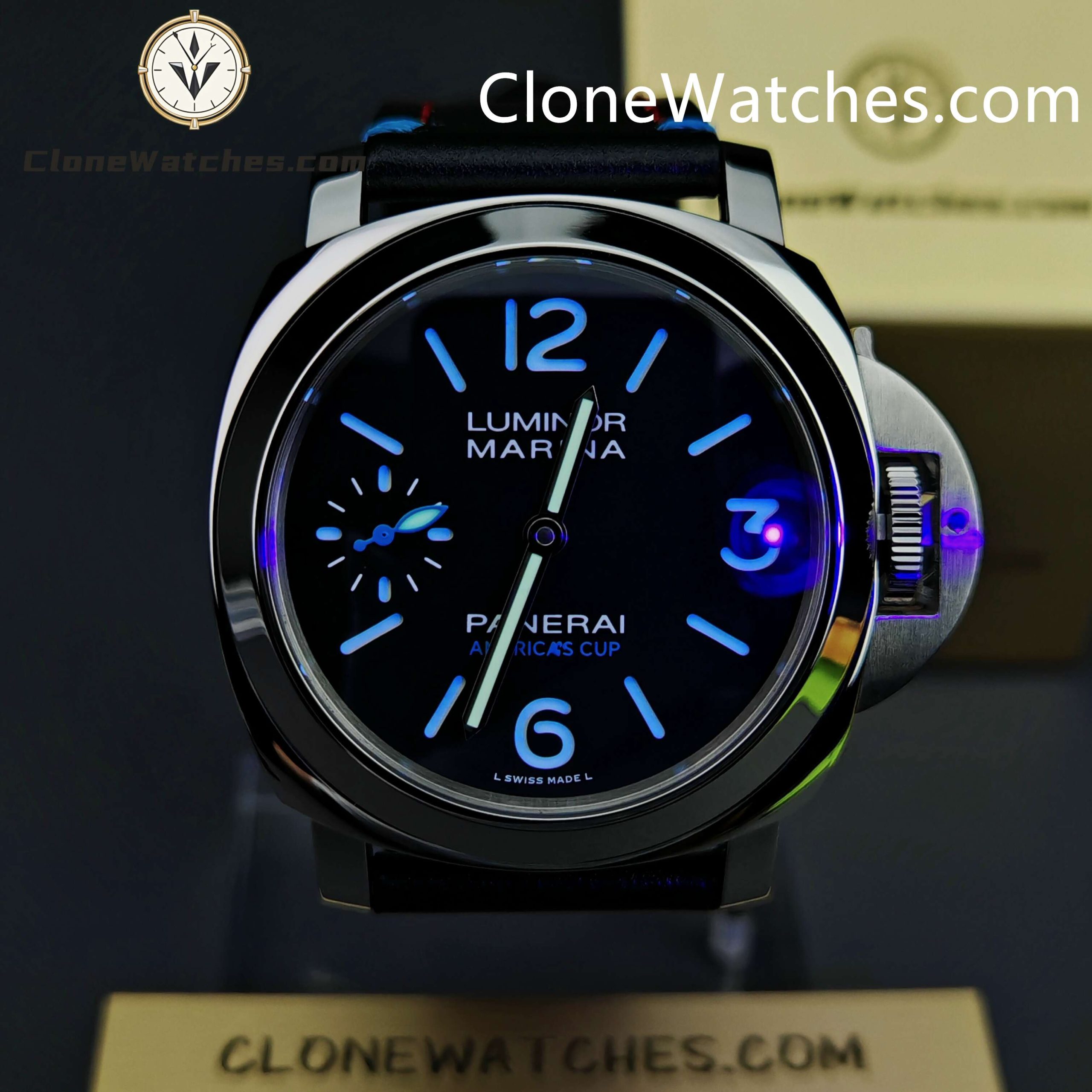 Panerai Super Clone Watches 1:1 Luminor Marina Oracle Team USA 8 Days PAM00724 44MM