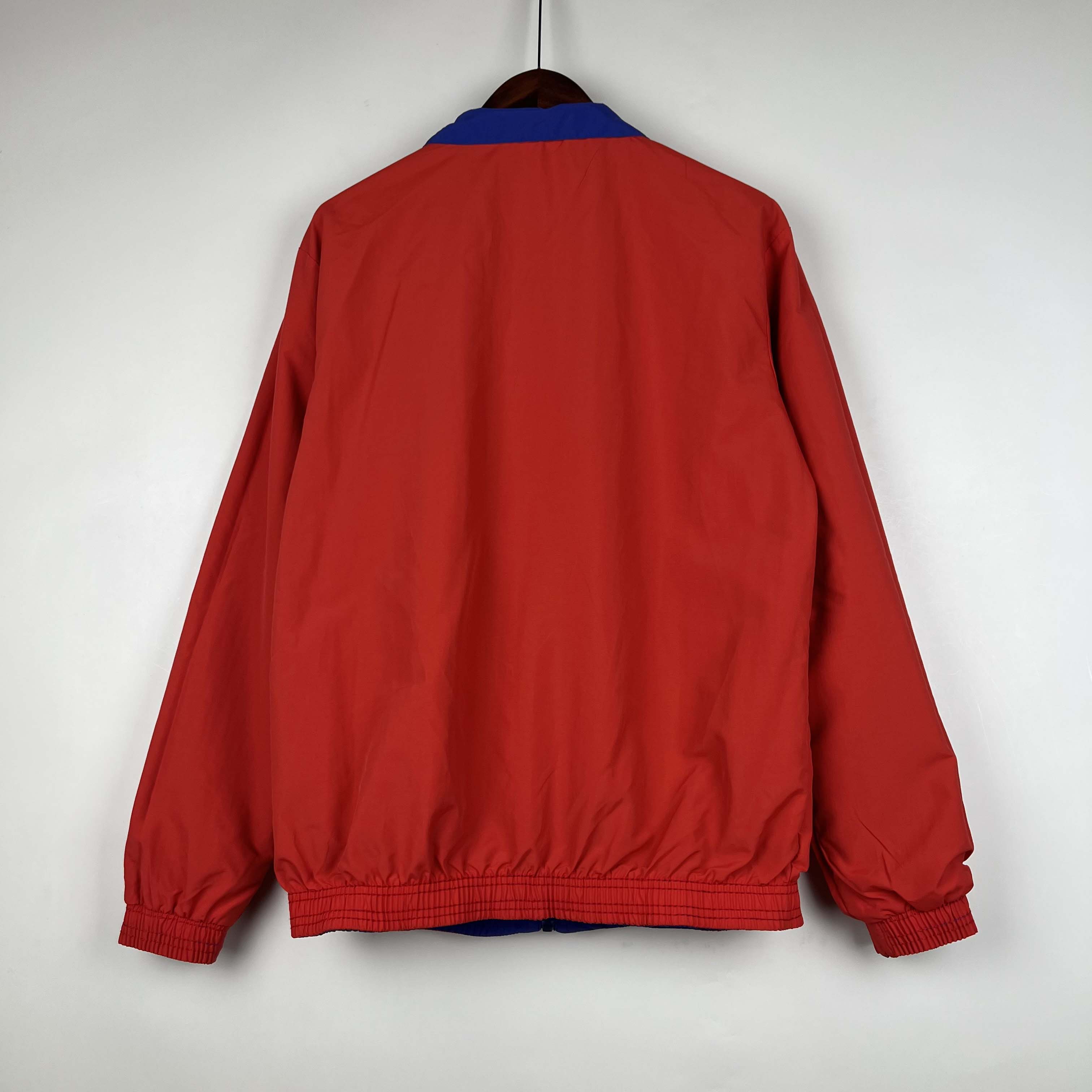 2023-2024 Flamengo CasuaI Reversible Windbreaker(Blue-red)Soccer Jersey 1:1 Thai Quality