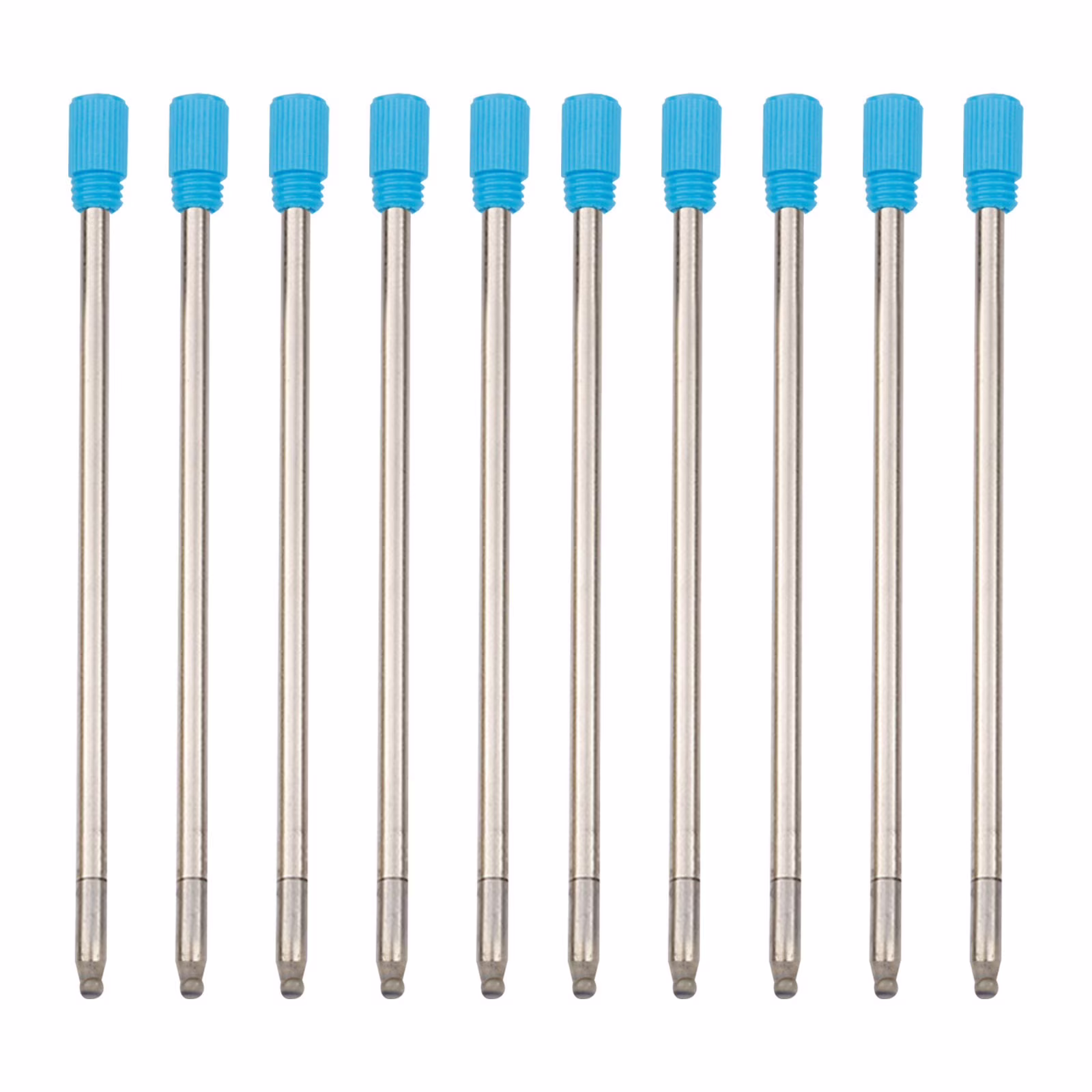 Short Ballpoint Pen Refill 70mm Length, 1.0mm Medium Point Crystal Pen Core, Smooth Writing Ink Replacement For Mini Pens, Black Ink 10 Pack (Black, 7CM)