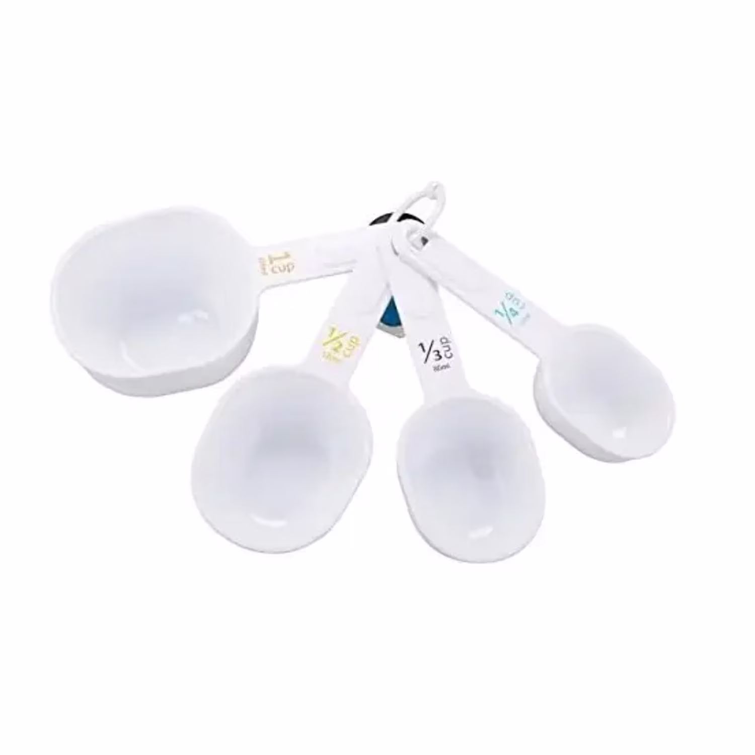 GoodCook Plastic Measuring Cup Set, White, 4-Piece