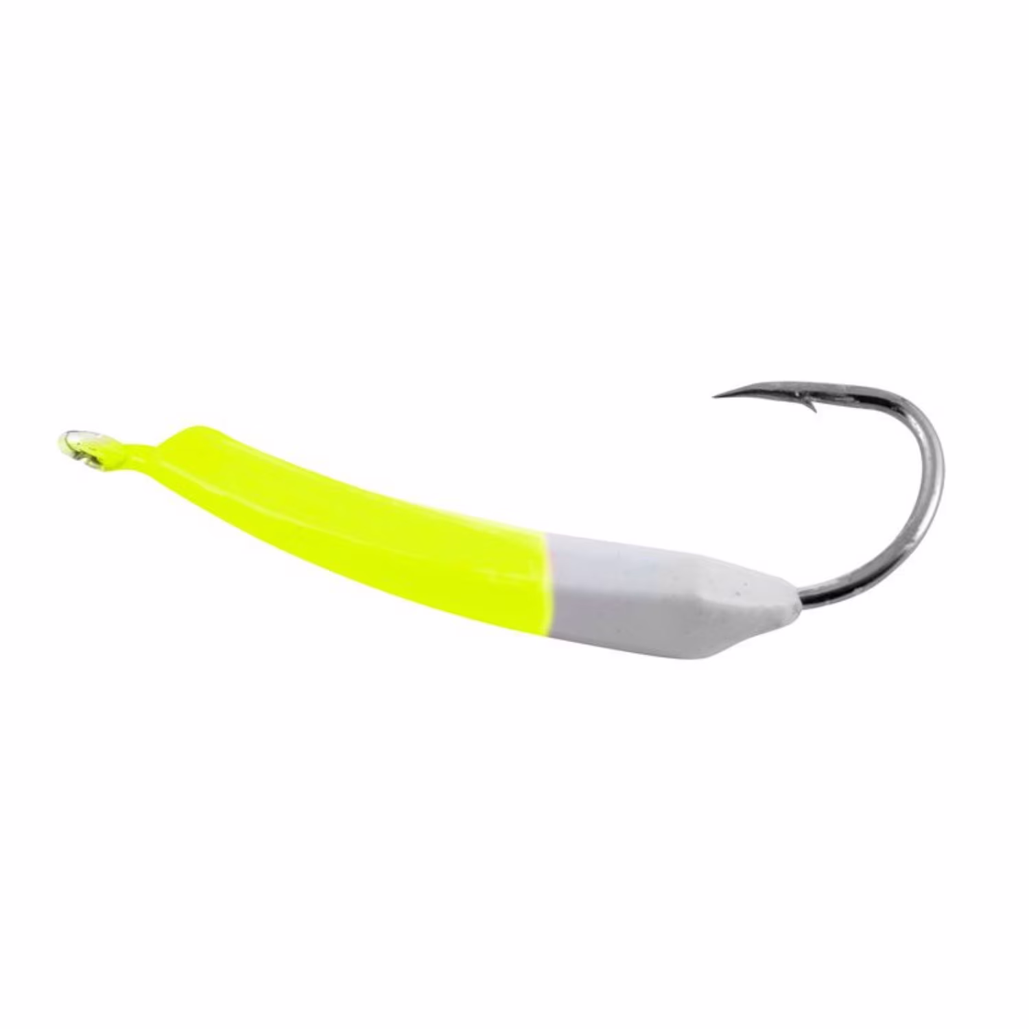 (3 pack) Buccaneer Wiggler Jig Fishing Lure, Chartreuse & White, 3/8 oz, 3 Count
