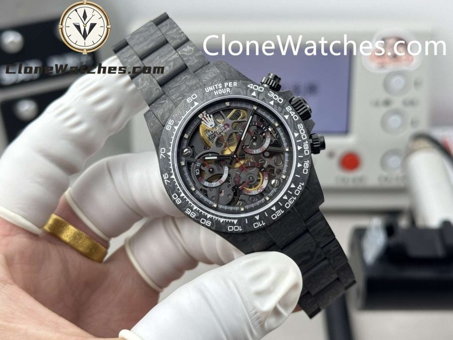 Modified Super Clone Watches 1:1 Rolex Daytona 4130 Super Lightweight Carbon Fiber 40mm