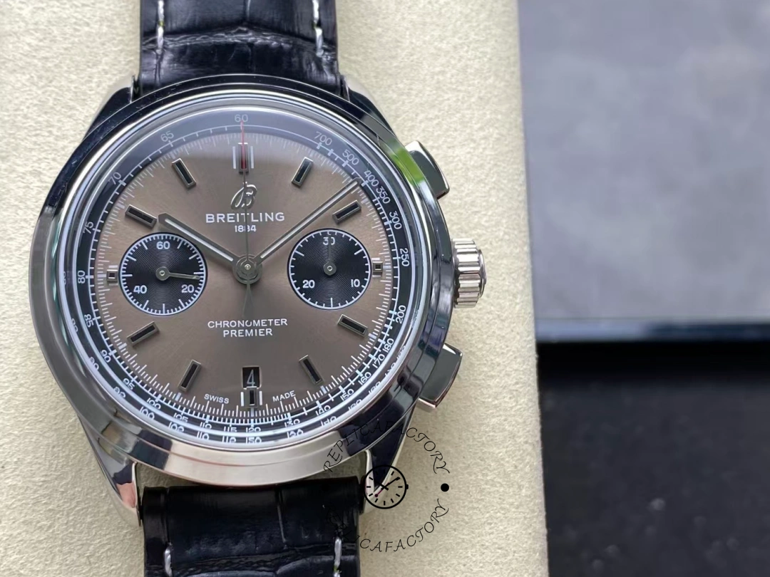 Breitling Premier B01 AB0118221B1P2 1:1 Clone Chronograph 42mm Grey Men's Watch