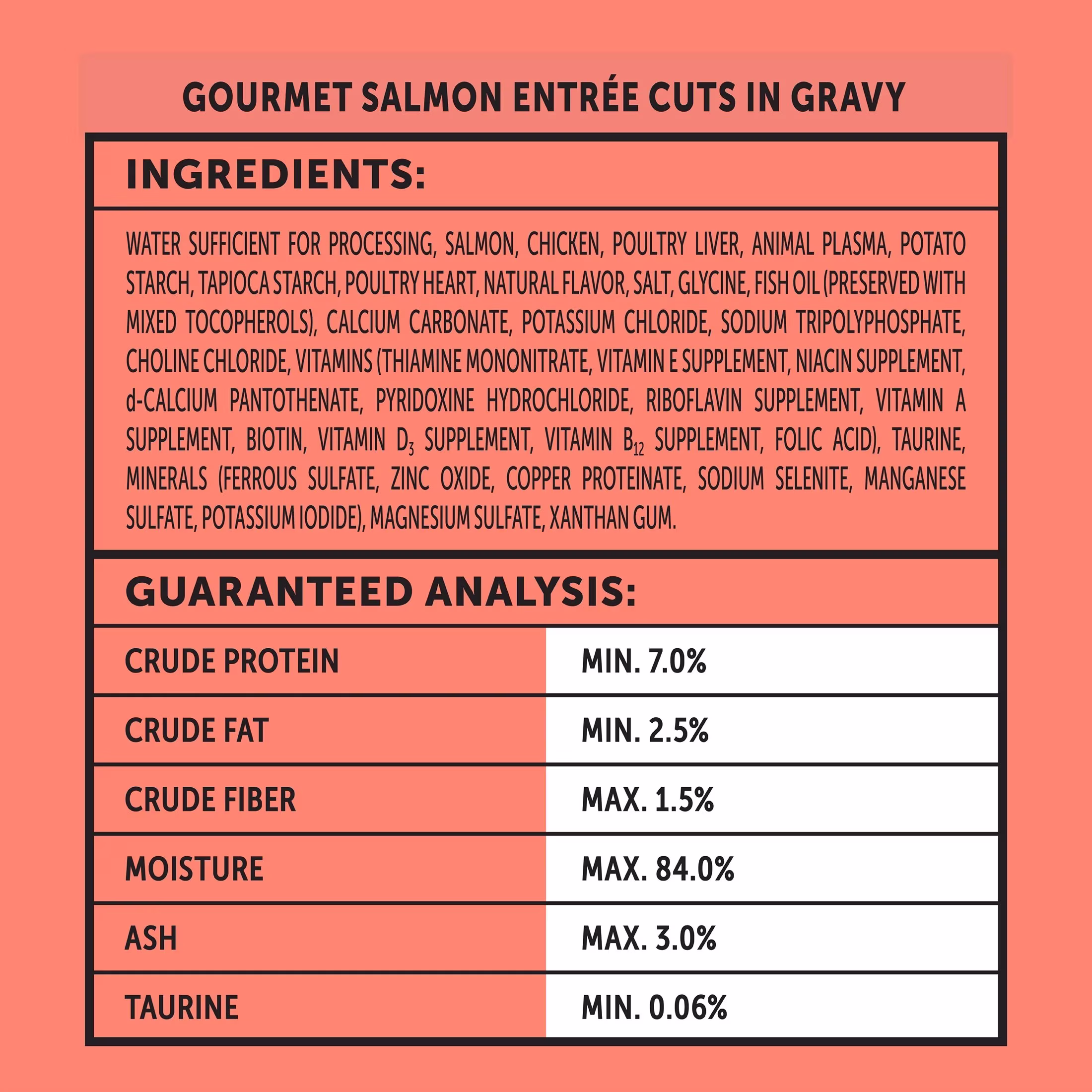 Vibrant Life Gourmet Salmon Entree Cuts in Gravy Wet Cat Food, Complete + Balanced, 2.64 oz Split Cup