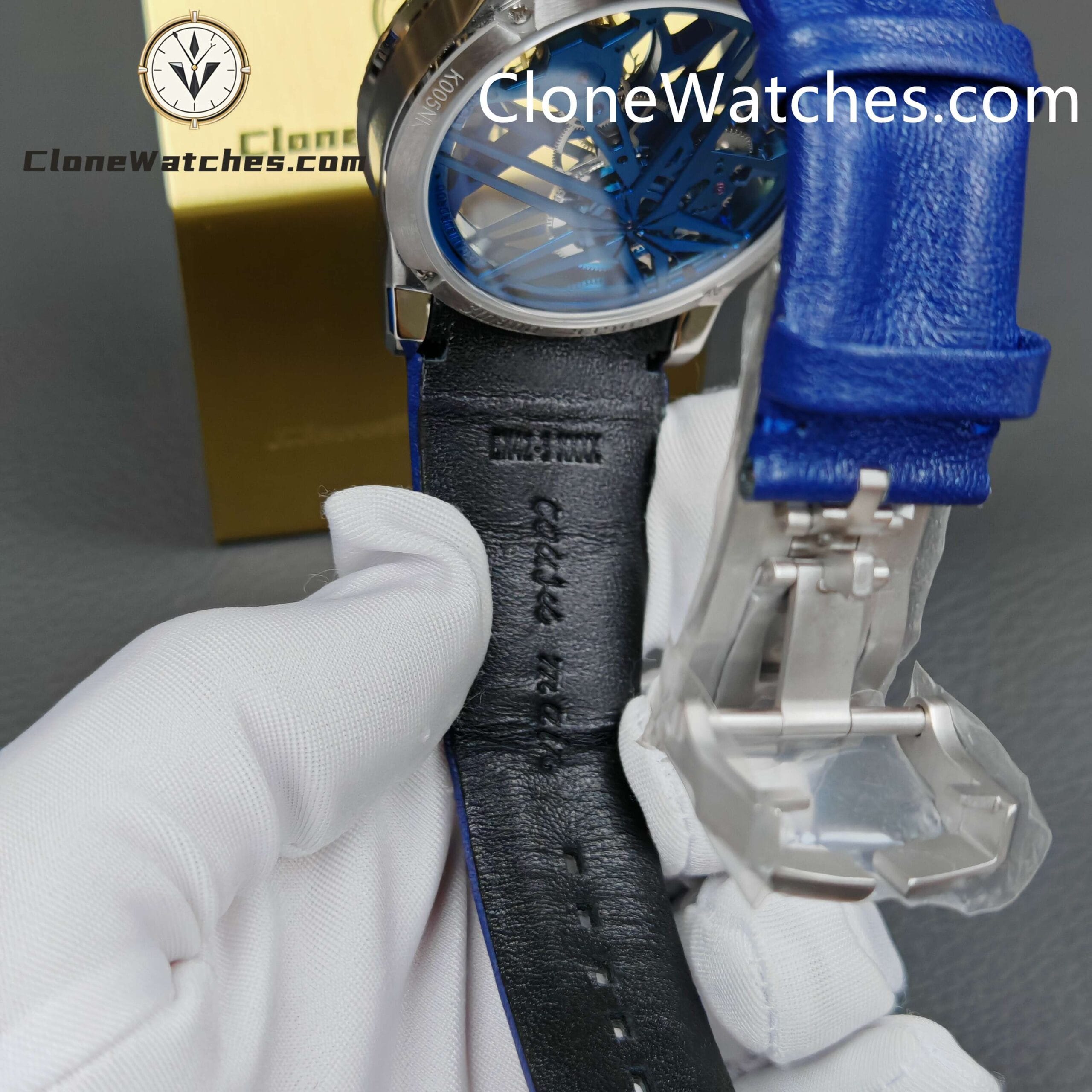 Roger Dubuis Super Clone Watches 1:1 Excalibur Skeleton Tourbillon RDDBEX0838 42MM