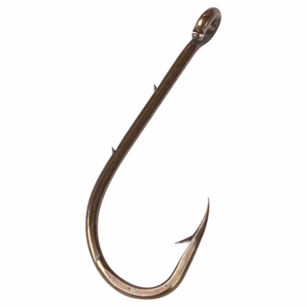 Ozark Trail Size 6 Baitholder Fishing Hooks, Bronze, Chemically Sharpened, High-Carbon Steel, 15-Pack