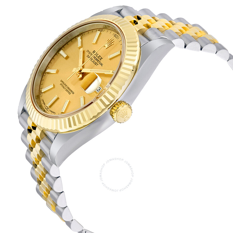 Rolex Datejust Champagne Dial Steel and 18K Yellow Gold Jubilee Men s Watch 126333CSJ（Lifetime free warranty+90-days replacement service & Refund!.）