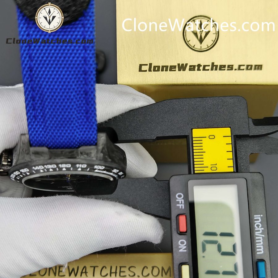 Modified Super Clone Watches 1:1 GET Rolex Daytona Skeleton Dial 4130 Movement Blue Strap