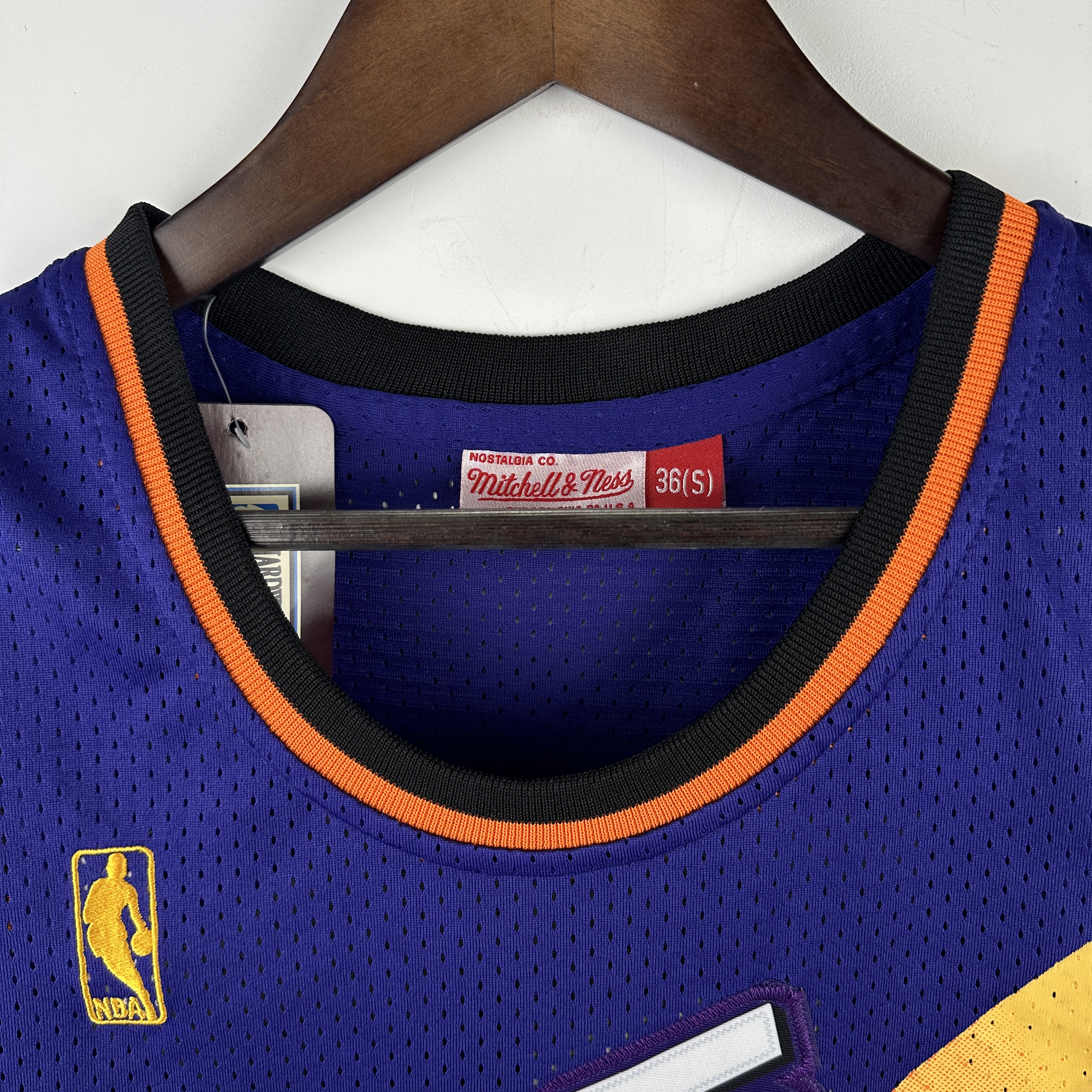 Embroidered MN retro jersey Suns 92/93 season purple No. 34 Barkley