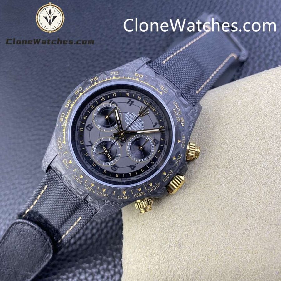 Modified Super Clone Watches 1:1 DiW Rolex Daytona NTPT Carbon “AVIA GREY”
