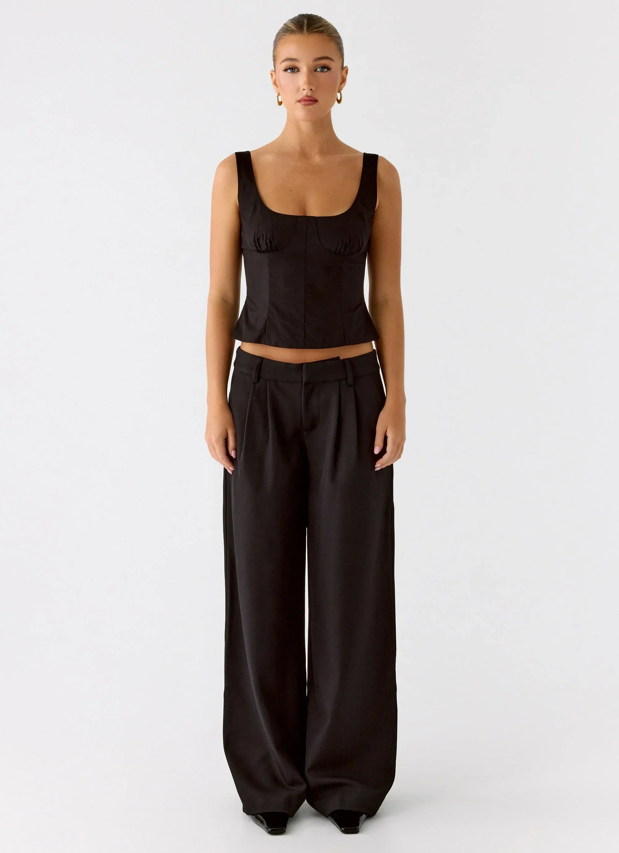 Samuel Low Rise Suiting Pants - Black