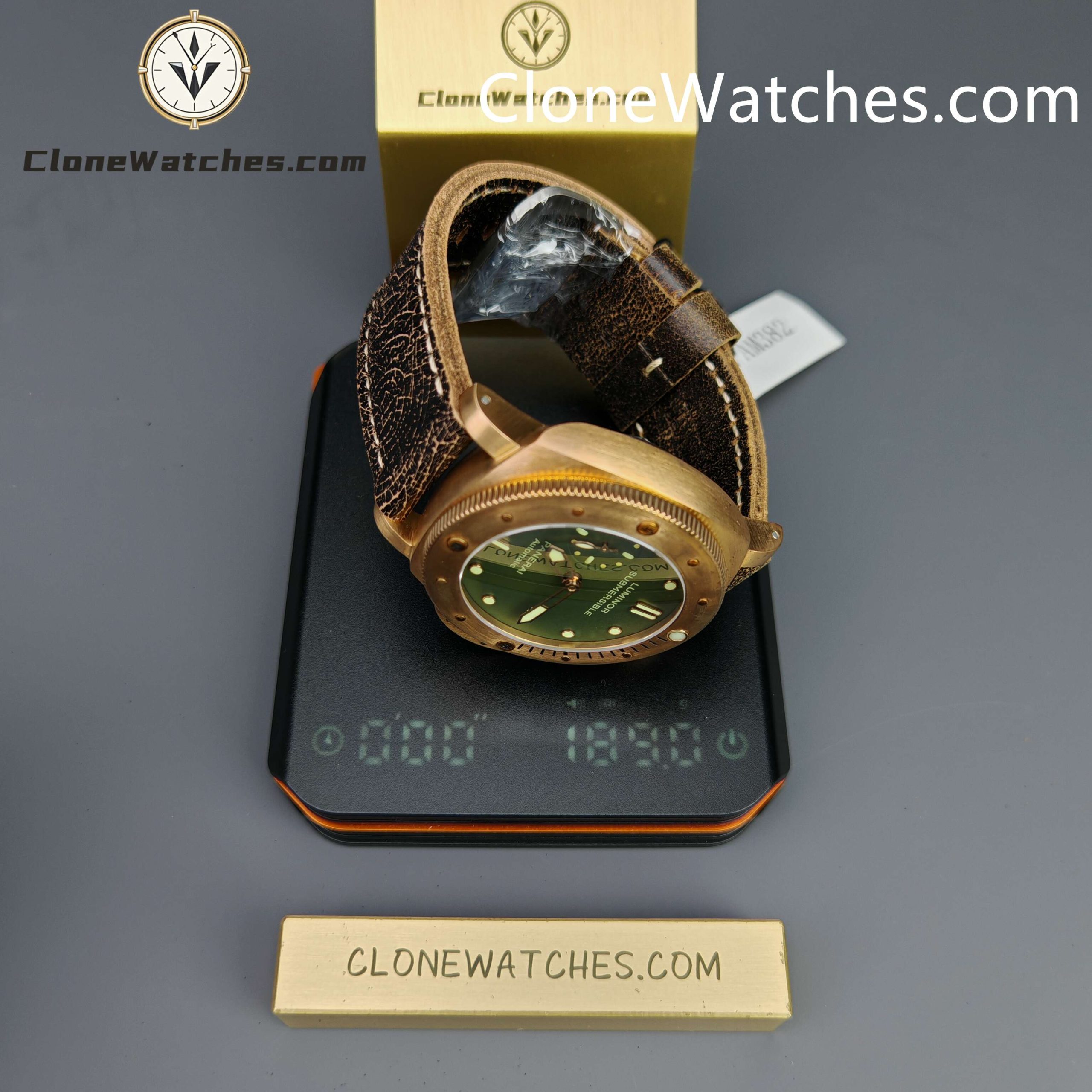 Panerai Super Clone Watches 1:1 Submersible 1950 3 Days Automatic Bronzo PAM00382