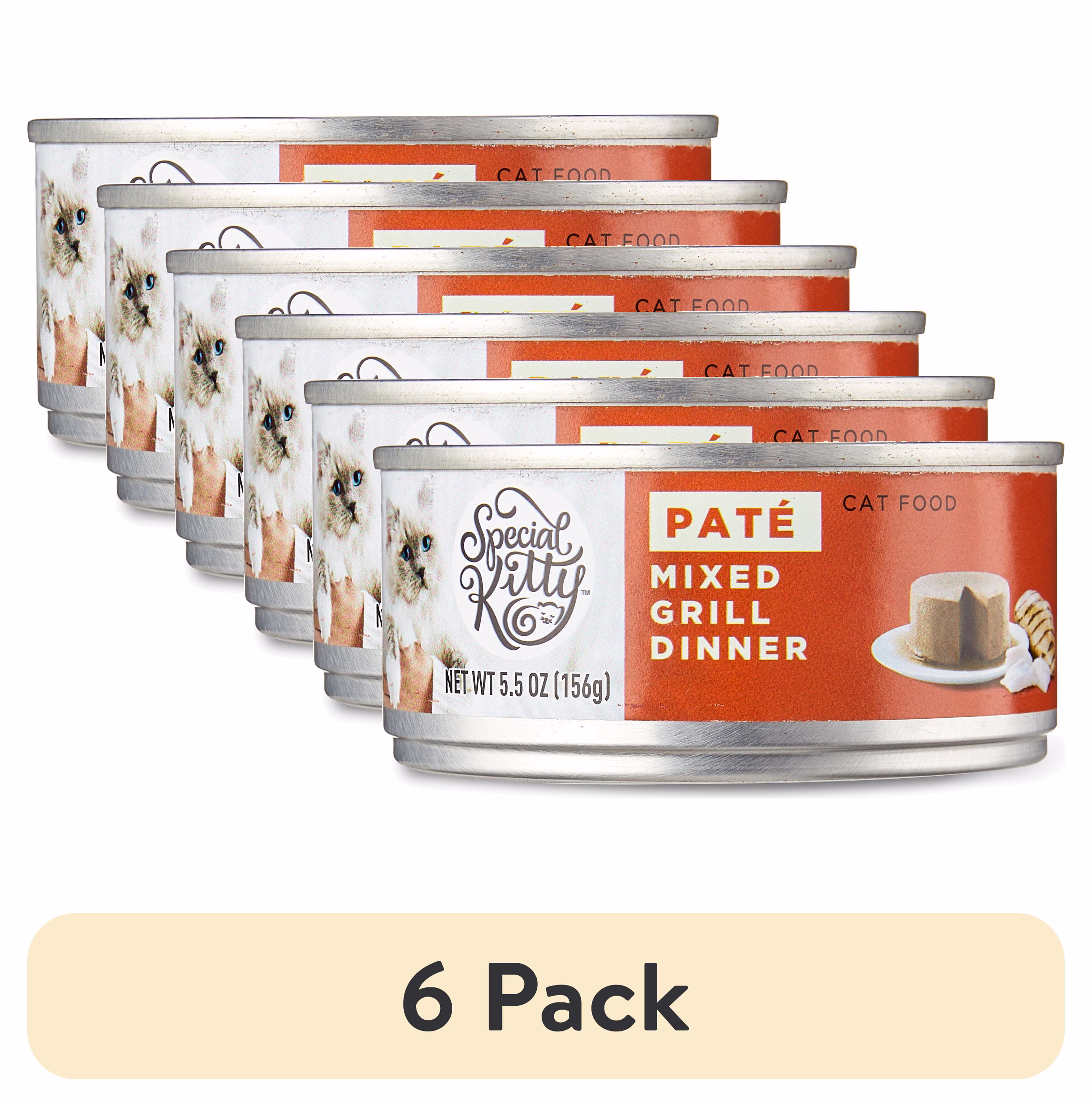 Special Kitty Mixed Grill Dinner Pate Wet Cat Food, 5.5 oz Can