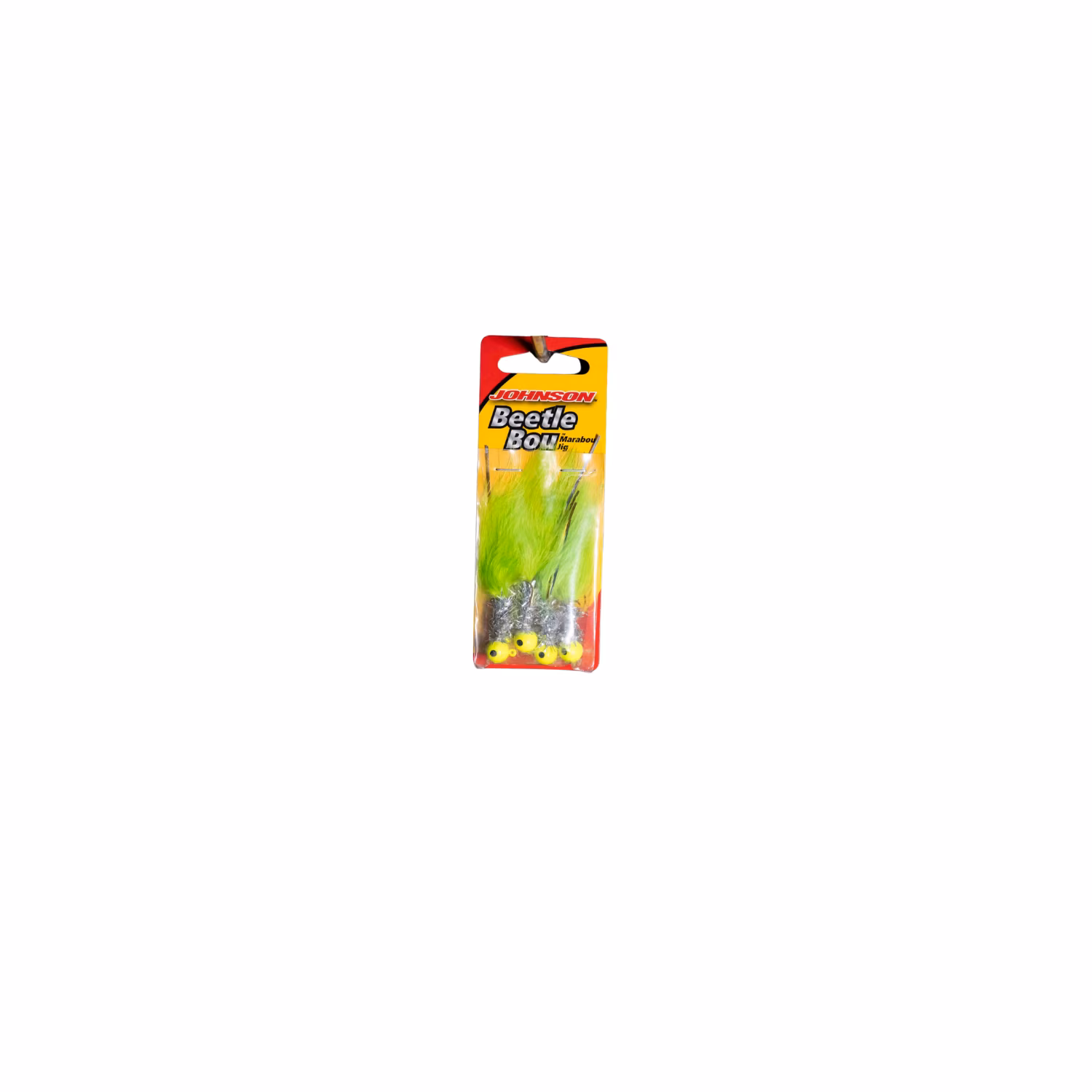 Johnson Beetle Bou Fishing Lure, Chartreuse Chrome Tinsel Chartreuse, 2.5 in
