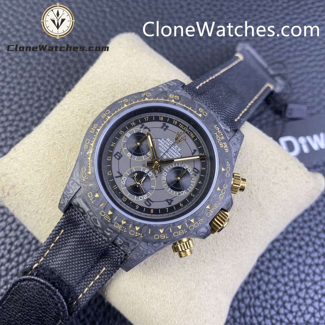 Modified Super Clone Watches 1:1 DiW Rolex Daytona NTPT Carbon “AVIA GREY”