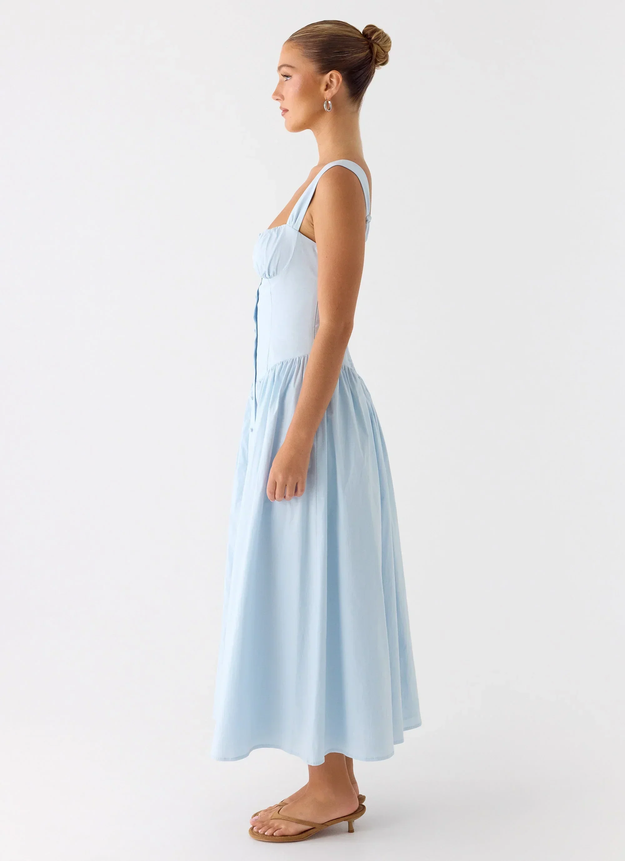 Emmalina Midi Dress - Blue